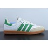 스포티 & 리치 x 아디다스 오리지널스 삼바 OG 삼바 시리즈 신사 독일 트레이닝 축구 가죽 보드 슈즈 화이트 화이트 그린 라이트 그레이 그레이 생고무 솔 HQ6075 사이즈: 36-45