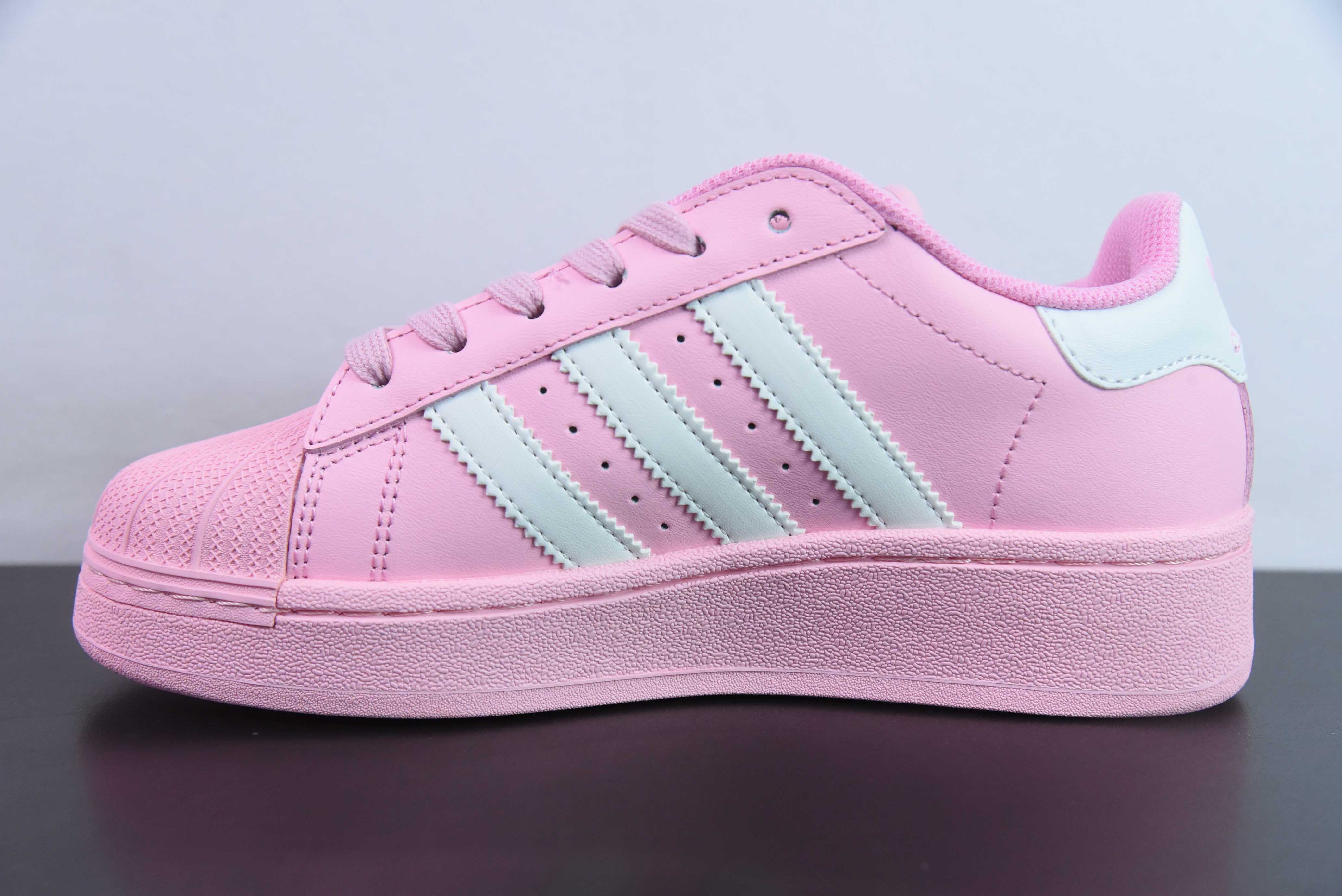 쉘헤드 아디다스 오리지널스 슈퍼스타 XLG 두꺼운 밑창의 쉘헤드 클래식 스몰 플레이트 슈즈 아이템: ID5733 사이즈: 36-44