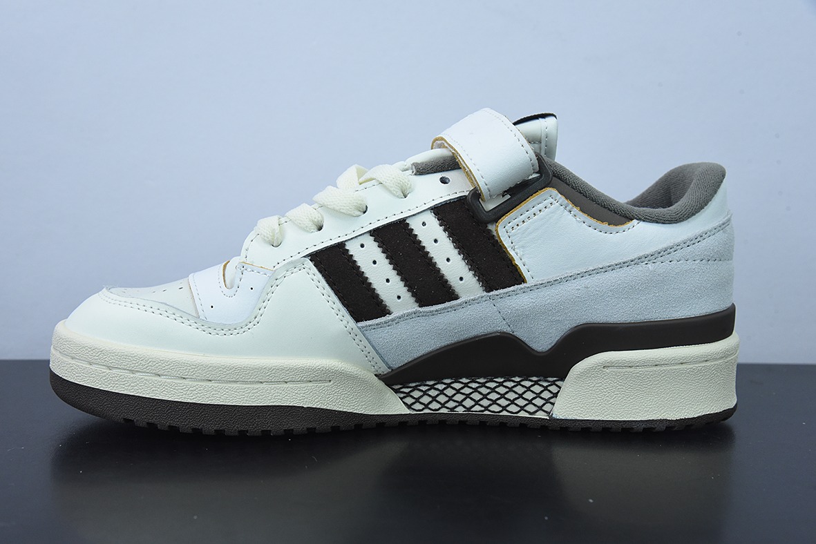 AD 오리지널스 포럼 84 로우 로마 시리즈 벨크로 로우탑 레트로 레이스업 캐주얼 운동화 가죽 화이트 모카 브라운 아이템 번호: GX4567 사이즈: 36-45