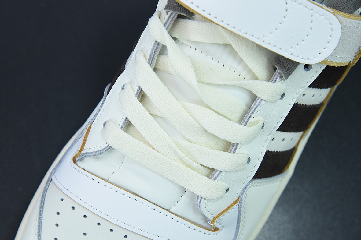 AD 오리지널스 포럼 84 로우 로마 시리즈 벨크로 로우탑 레트로 레이스업 캐주얼 운동화 가죽 화이트 모카 브라운 아이템 번호: GX4567 사이즈: 36-45