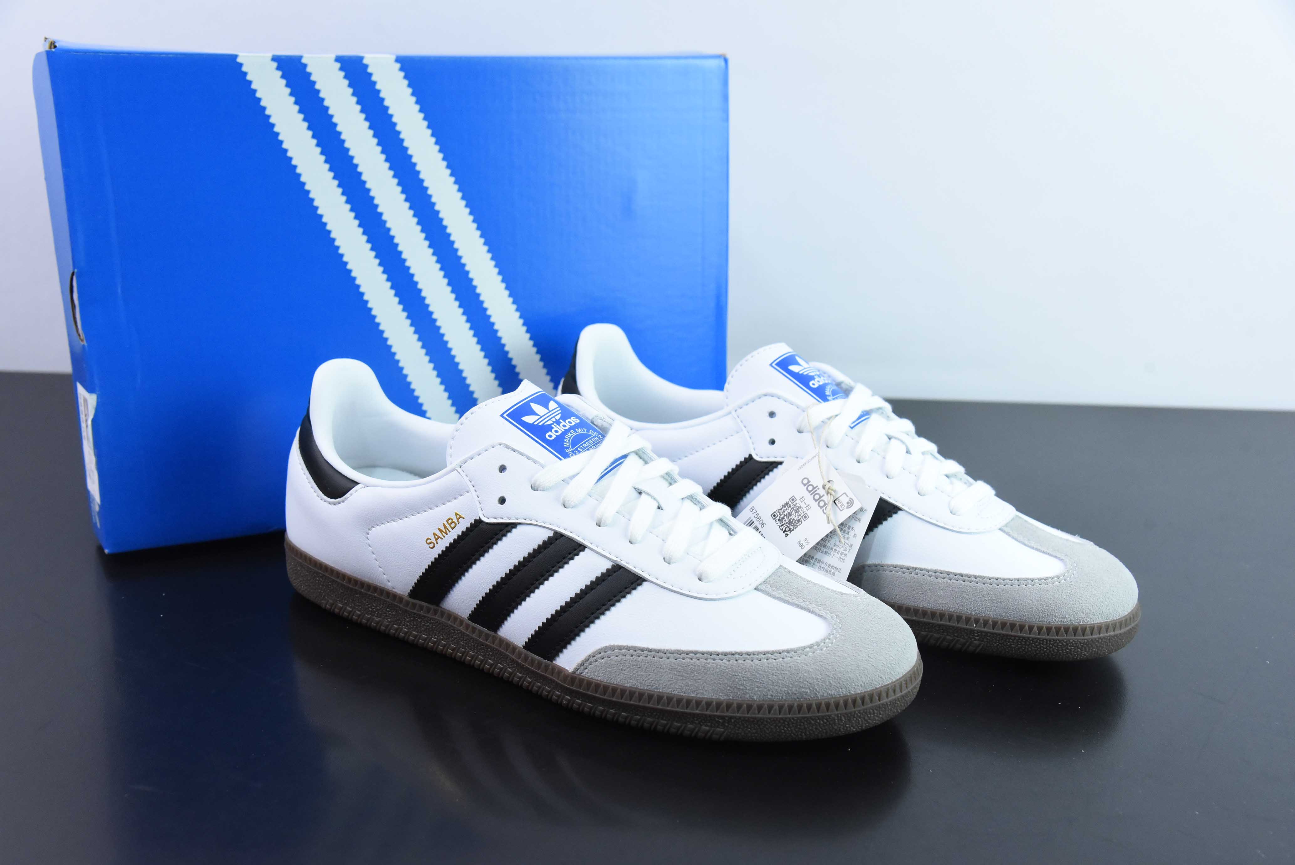 아디다스 오리지널스 삼바 OG 블랙 앤 화이트 그레이 품목 번호: B75806 사이즈: 35-47
