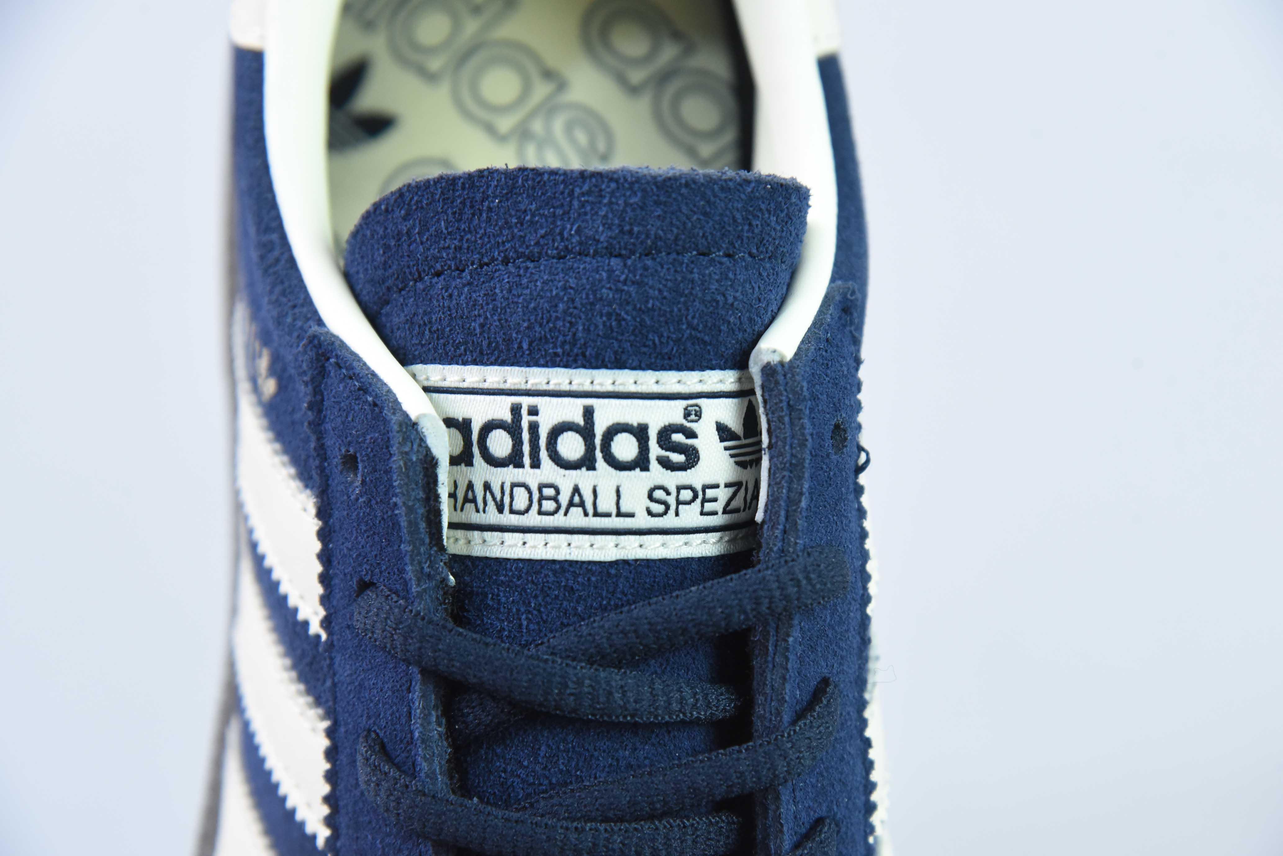 아디다스 오리지널스 핸드볼 SPZL 핸드볼 플레이어 시리즈 다용도 캐주얼 트레이너 푹신한 네이비 블루 크림 캐러멜 솔 아이템: IF7087 사이즈 36-45