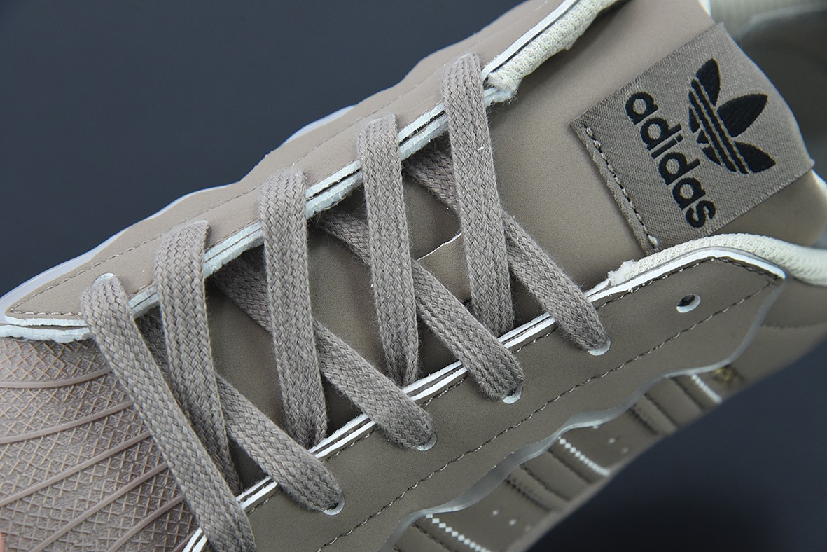 AD 오리지널 슈퍼 스타 클로버 여성용 봄 '22 로우 탑 크림 레이스 클래식 쉘 토 보드 슈즈 GW4440 사이즈: 35-44