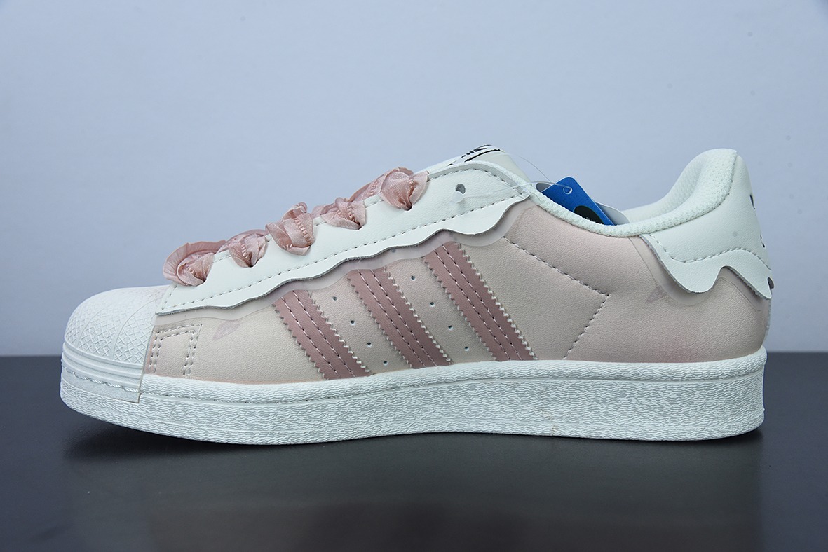 AD 오리지널 슈퍼스타 클로버 여성 봄 22 로우탑 레이스 핑크 크림 클래식 쉘 토 보드 슈즈 아이템 번호: GW4444 사이즈: 35.5 36 36.5 37.5 38 38.5 39 40