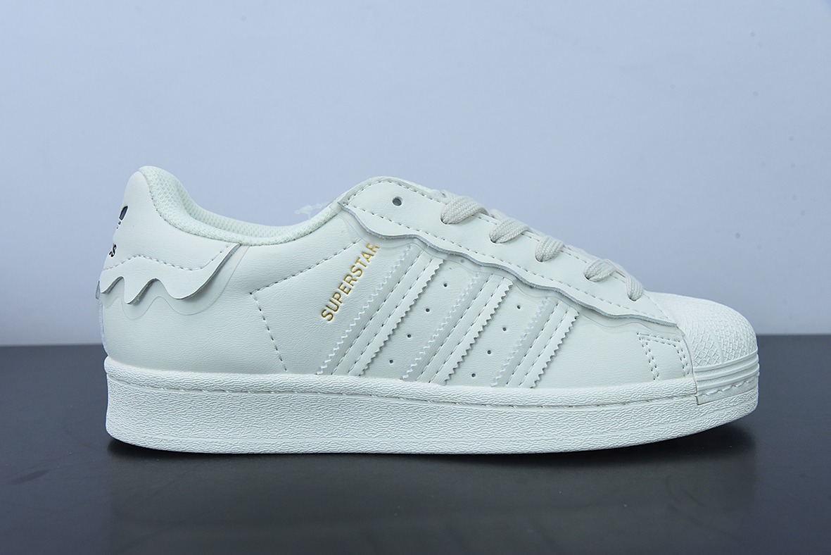 클로버 여성용 스프링 22 로우 레이스 화이트 크림 클래식 쉘 헤드 보드 슈즈 아이템 번호: GW4441 사이즈: 35.5-45