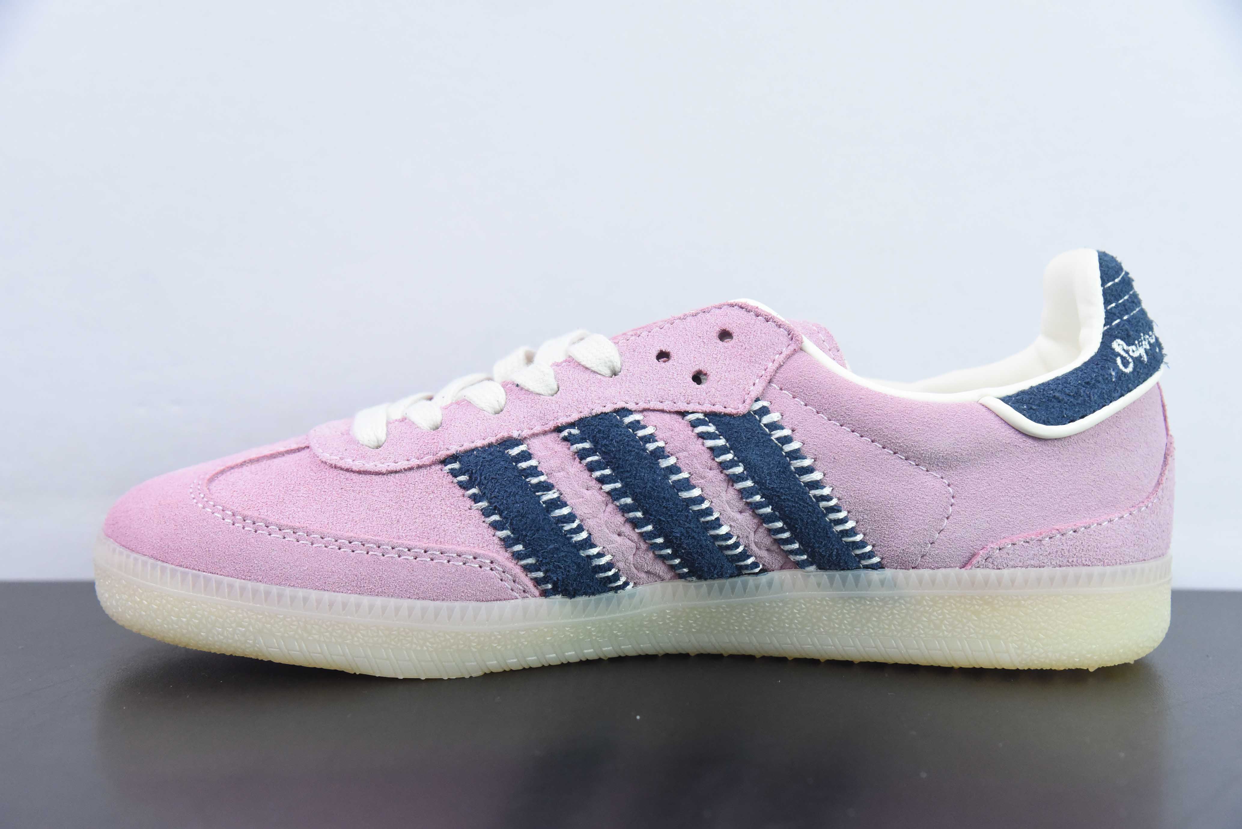 오리지널스 삼바 OG 삼바 시리즈 신사 독일 훈련 축구 스타일의 로우 탑 캐주얼 운동화 스웨이드 파우더 블루 IG4198 사이즈: 36-45