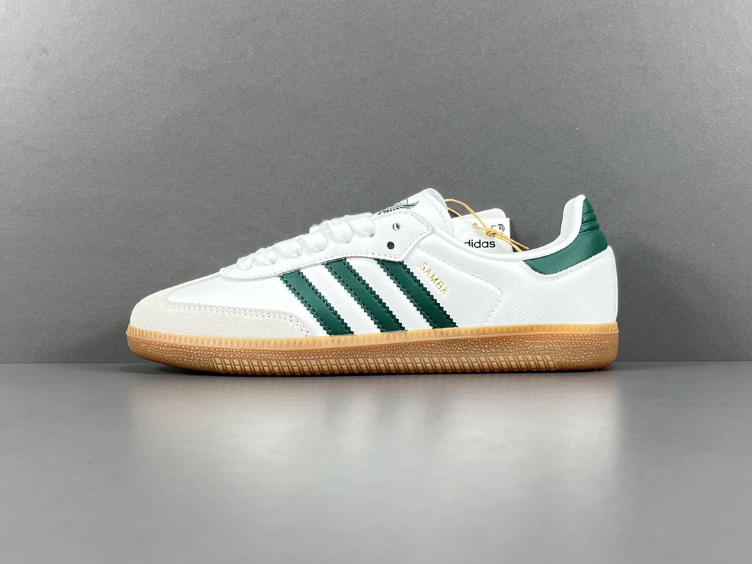 삼바】 짙은 녹색 아디다스 오리지널스 삼바 OG 소프트 어퍼 이지 필링 남녀용 보드화 상품 번호: HQ7036 사이즈: 36-45