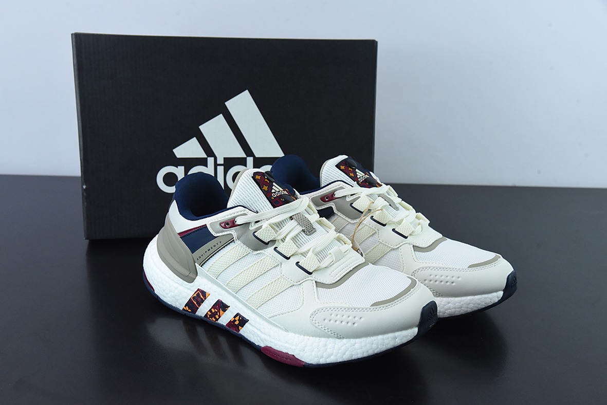 AD 장비+ 편안한 착용 러닝화 화이트 그레이 레드 카운터 동기식 선반 첫 리얼 샷 아이템 번호: GW4252 사이즈: 36-45