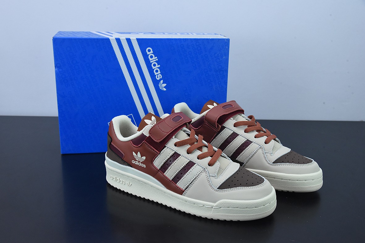 포럼 84 로우 OG 로우탑 화이트 브라운 레드 품목 번호: GX4539 사이즈: 36 36.5 37 38 39 40 40.5 41 42 42.5 43 44 44.5 45