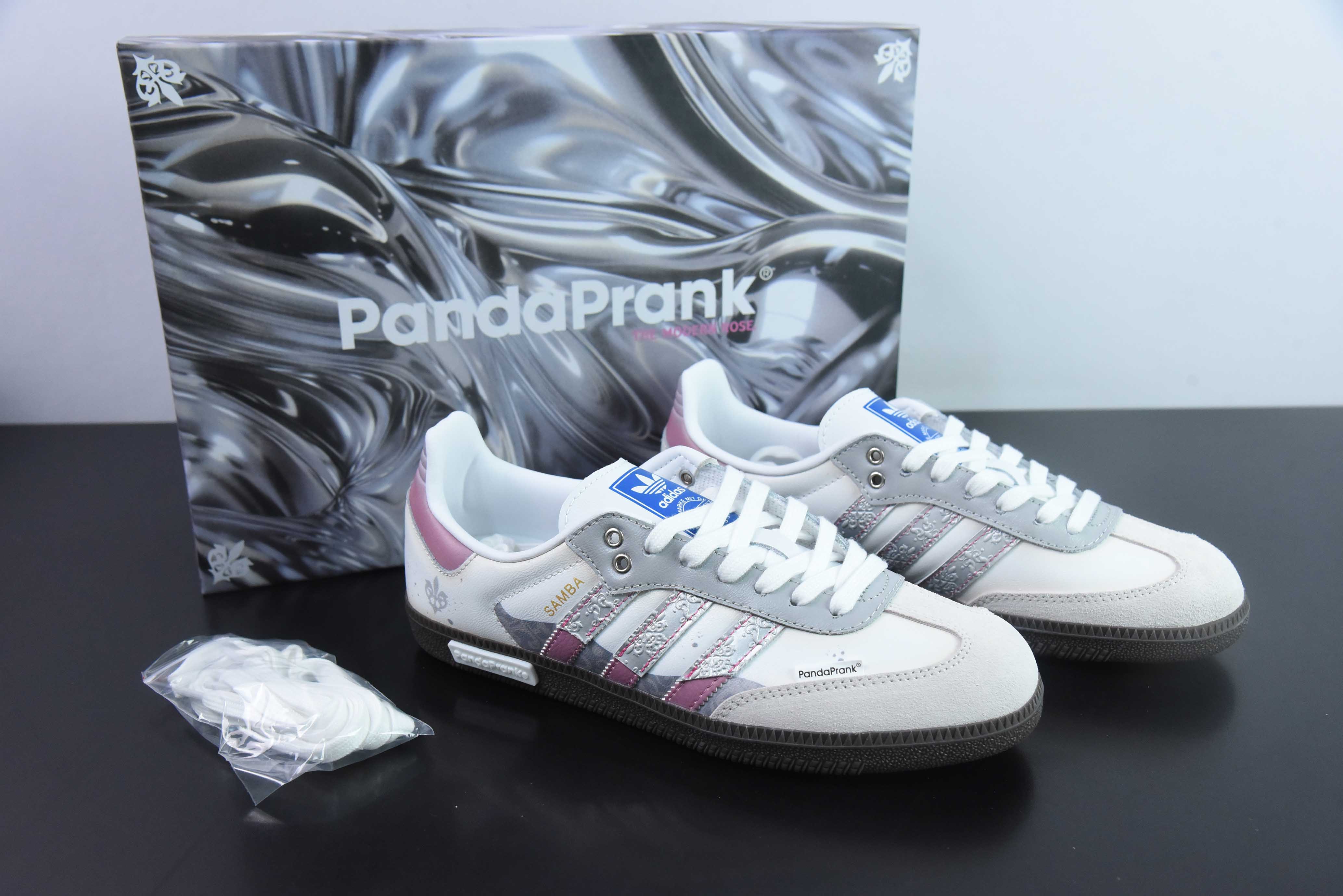 AD 오리지널스 삼바 OG B75806 팬더 장난 스카이다이빙 아카데미 클라우드의 다른 쪽 레트로 로우 탑 캐주얼 보드 슈즈 사이즈: 36-46