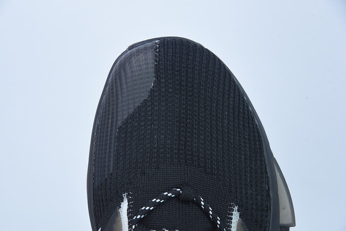 아디다스 오리지널스 NMD S1 캐주얼 통기성 러닝화 남성용 및 여성용 올블랙 아이템: GZ7900 사이즈: 36-45