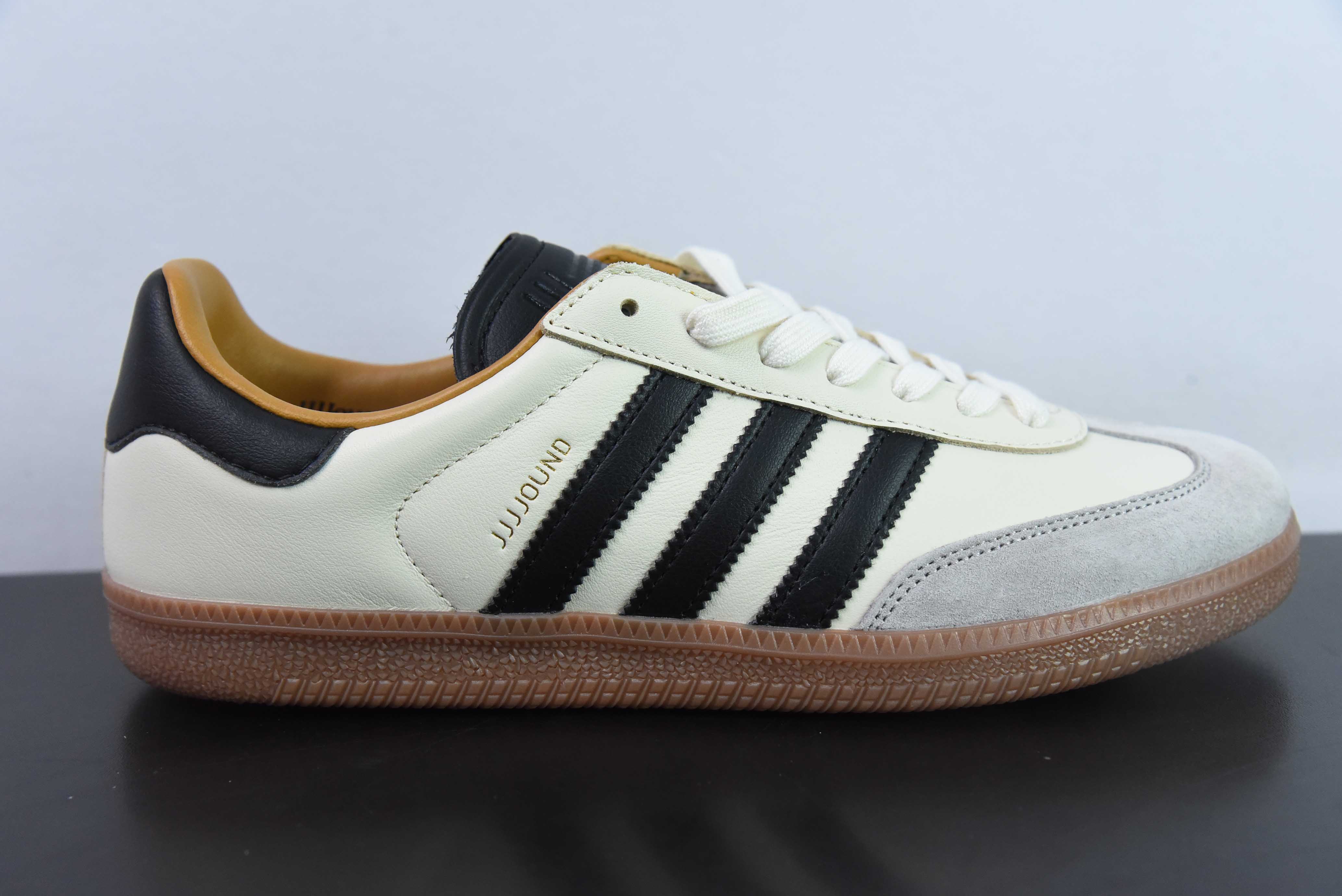 JJ 공동 브랜드 그레이 화이트 블랙 ID8708 아디다스 클로버 제이제이제이자운드 x 아디다스 오리지널스 삼바 OG 충격 흡수 로우탑 보드 슈즈 남성 및 여성 신발 36-45 하프 사이즈