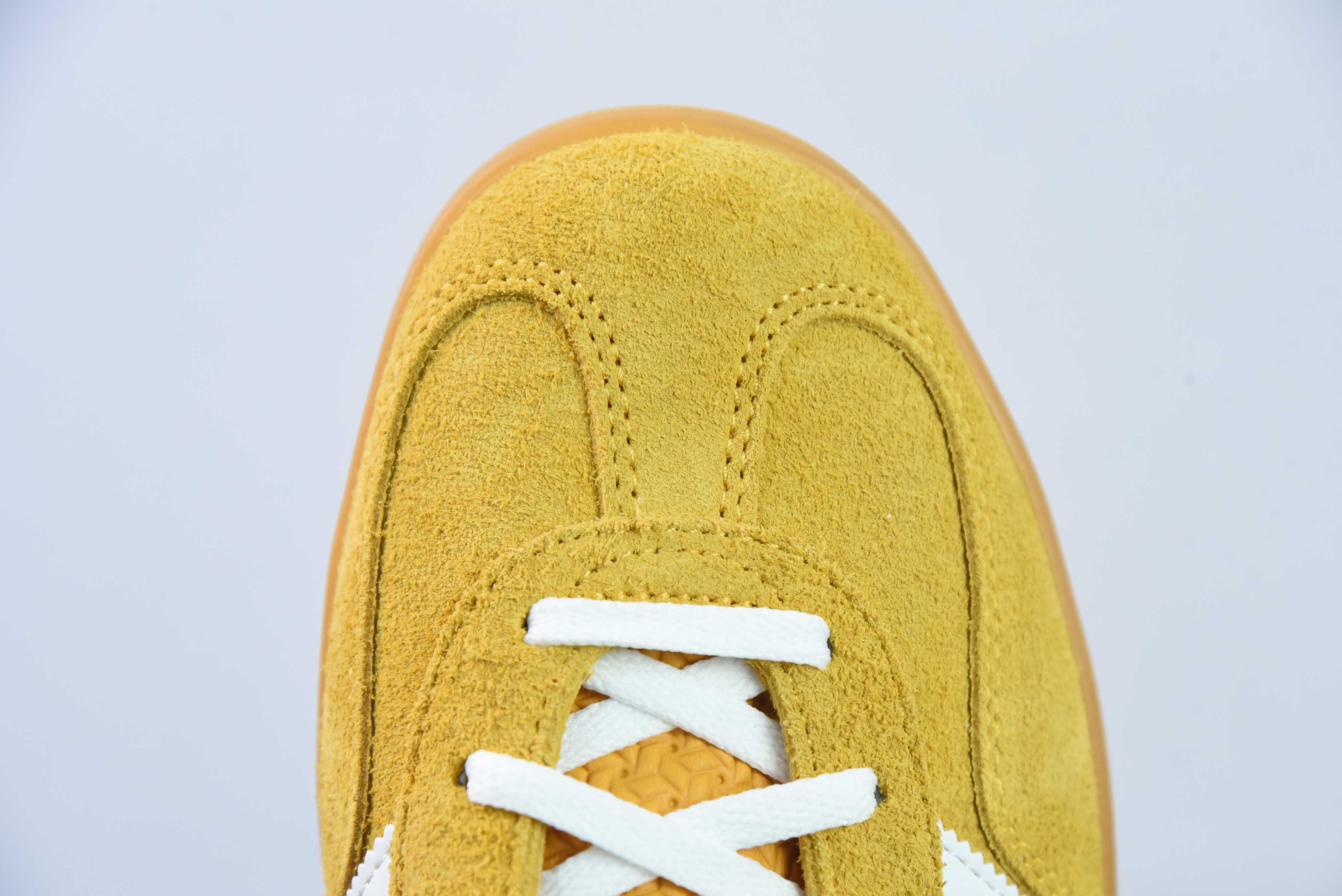 아디다스 가젤 실내 트레이너 로우 탑 레트로 빈티지 다용도 캐주얼 운동화 스웨이드 어스 옐로우 화이트 생고무 솔 아이템 번호: HQ8716 사이즈: 35.5-46