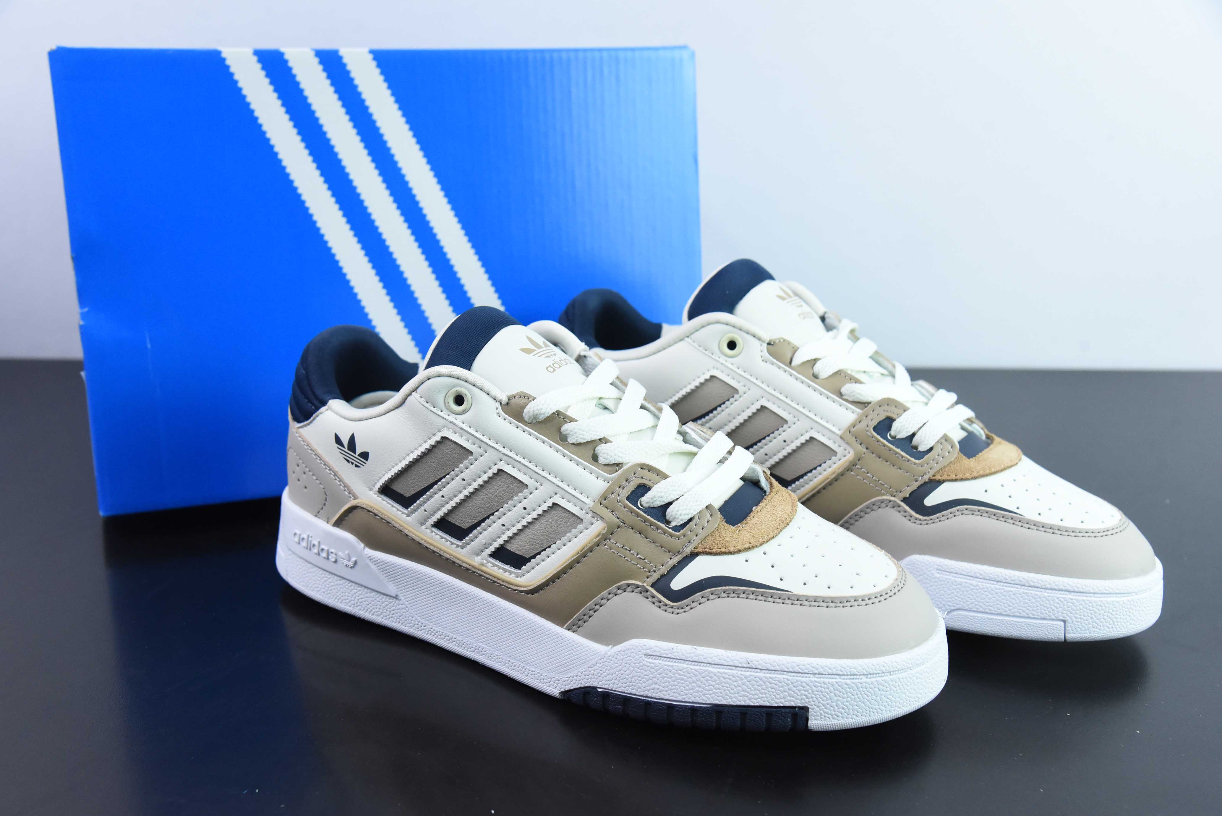 아디다스 드롭 스텝 로우 2.0 로우 탑 클래식 캠퍼스 레트로 보드 슈즈 남성 및 여성 트렌디 탑 가죽 캐주얼 신발 제품 번호: IG4334 사이즈: 36-45