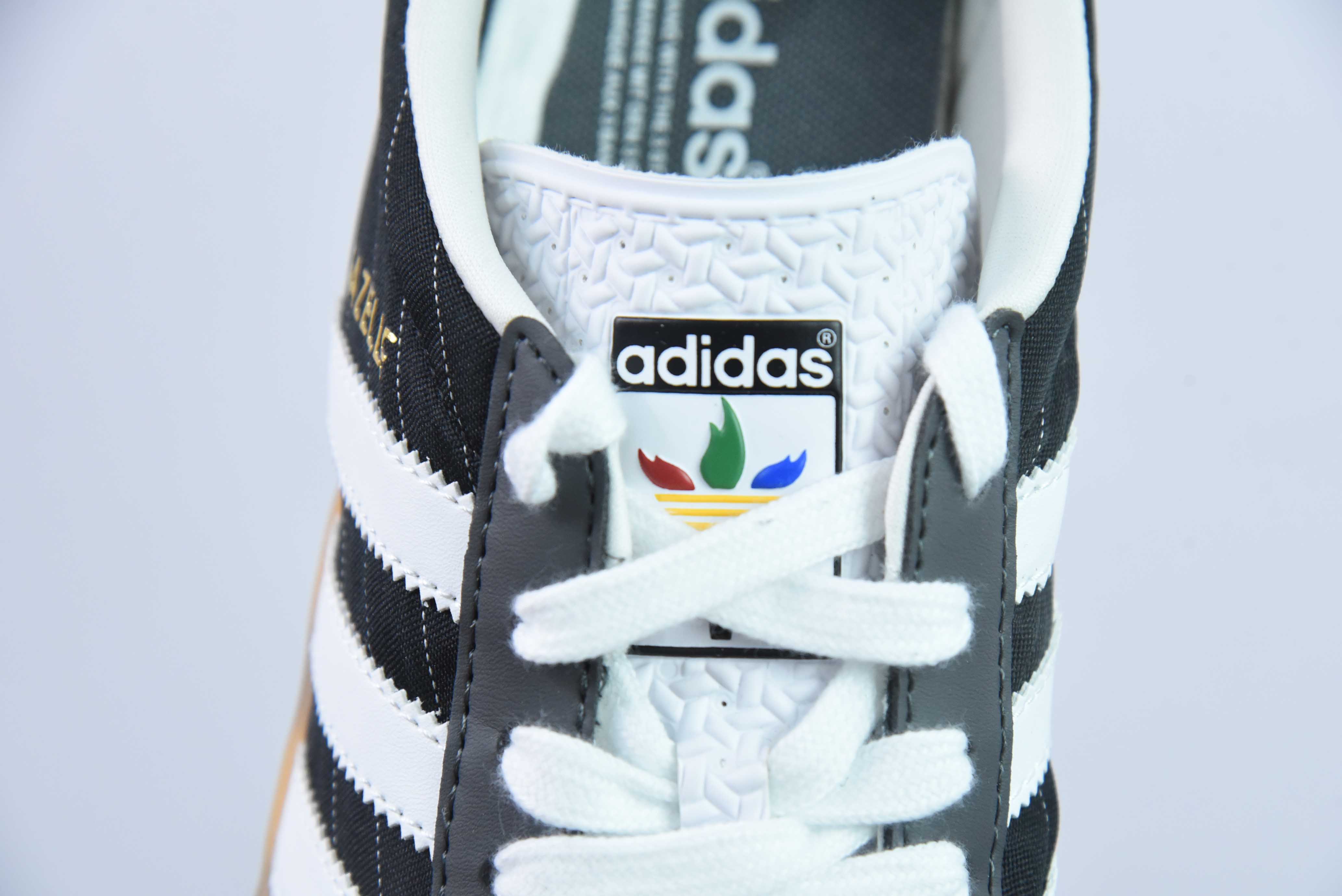 AD 오리지널 가젤 인도어 트레이너 가젤 인도어 슈즈 시리즈 로우탑 빈티지 다용도 캐주얼 운동화 블랙 그레이 IF9642 사이즈: 35.5-45