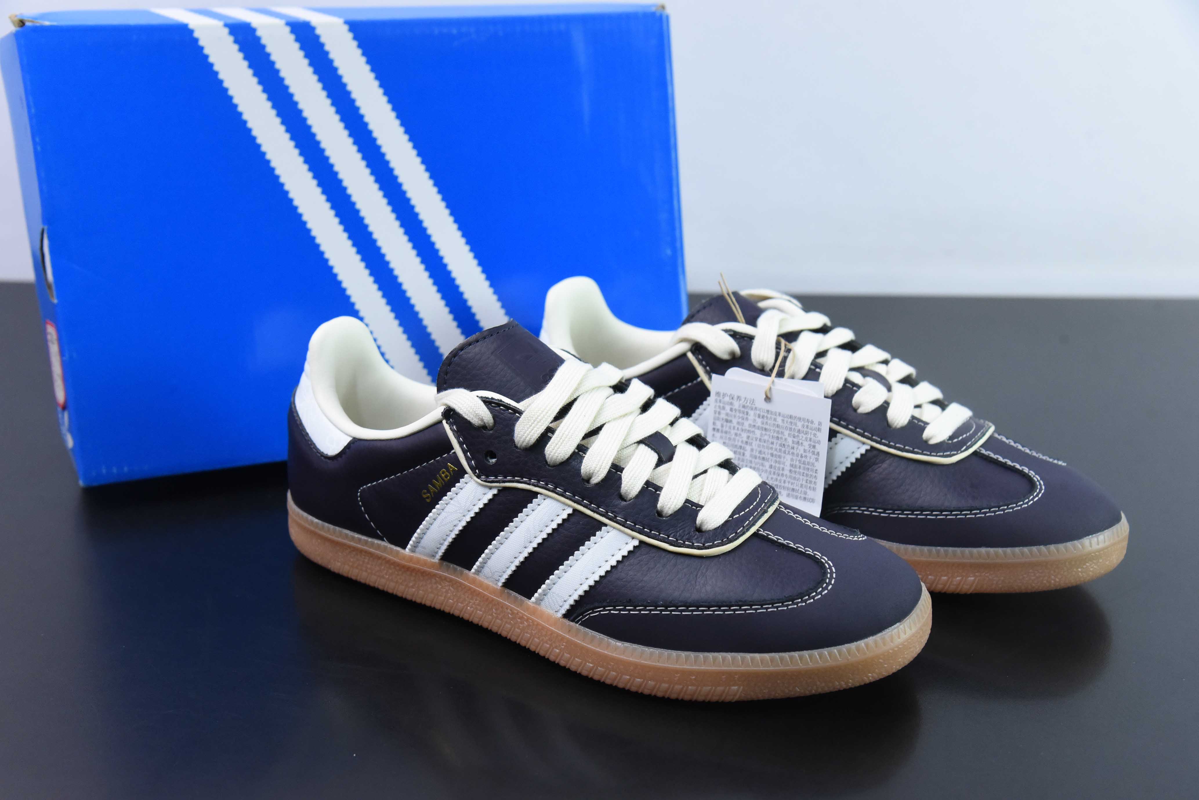 아디다스 오리지널스 삼바 OG IG6836 샴록 삼바 더비 슈즈 사이즈: 36-40