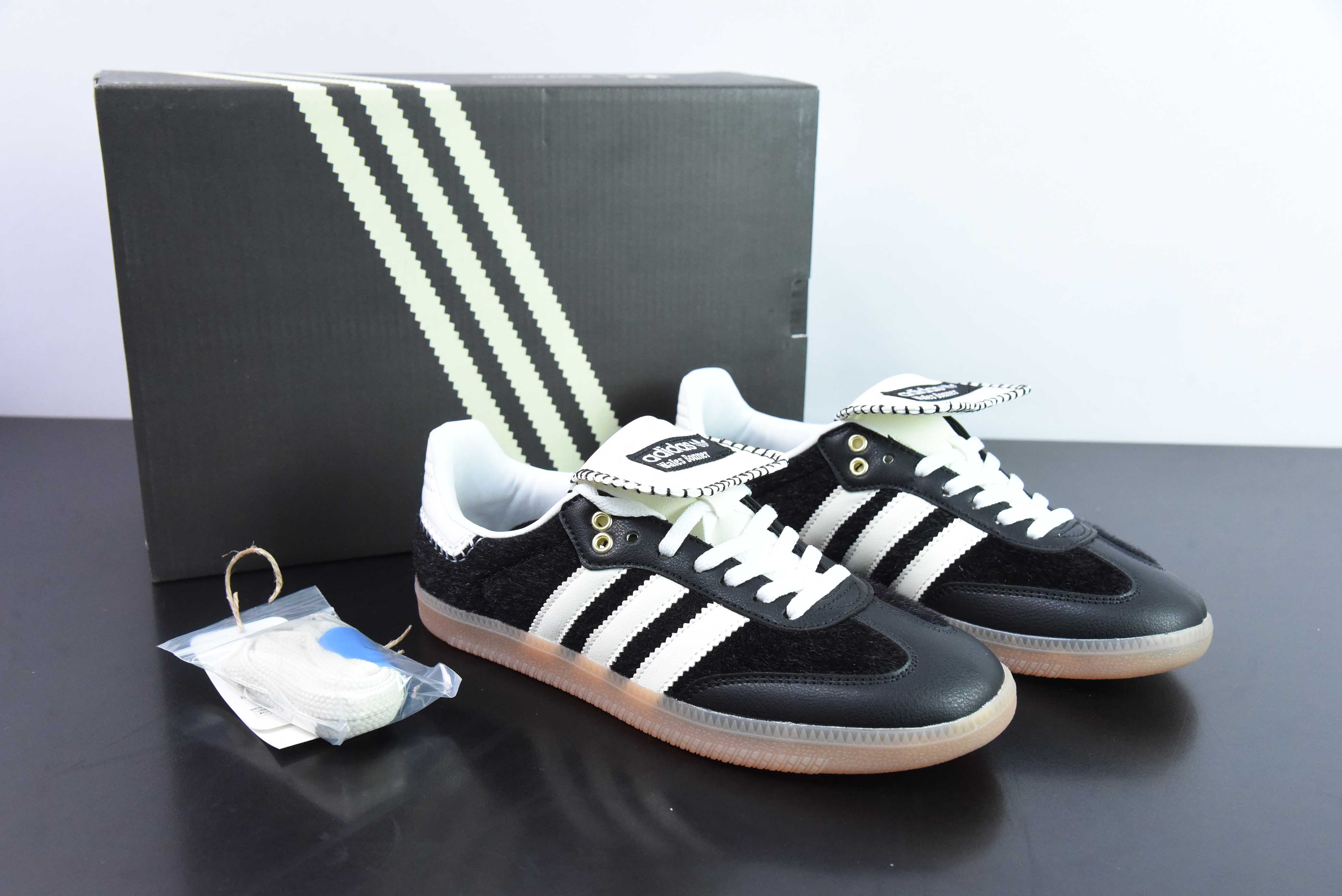 웨일즈 보너 x AD 아디 삼바 포니 토널 삼바 공동 브랜드 로우탑 캐주얼 슈즈 IE0580 사이즈 36-45