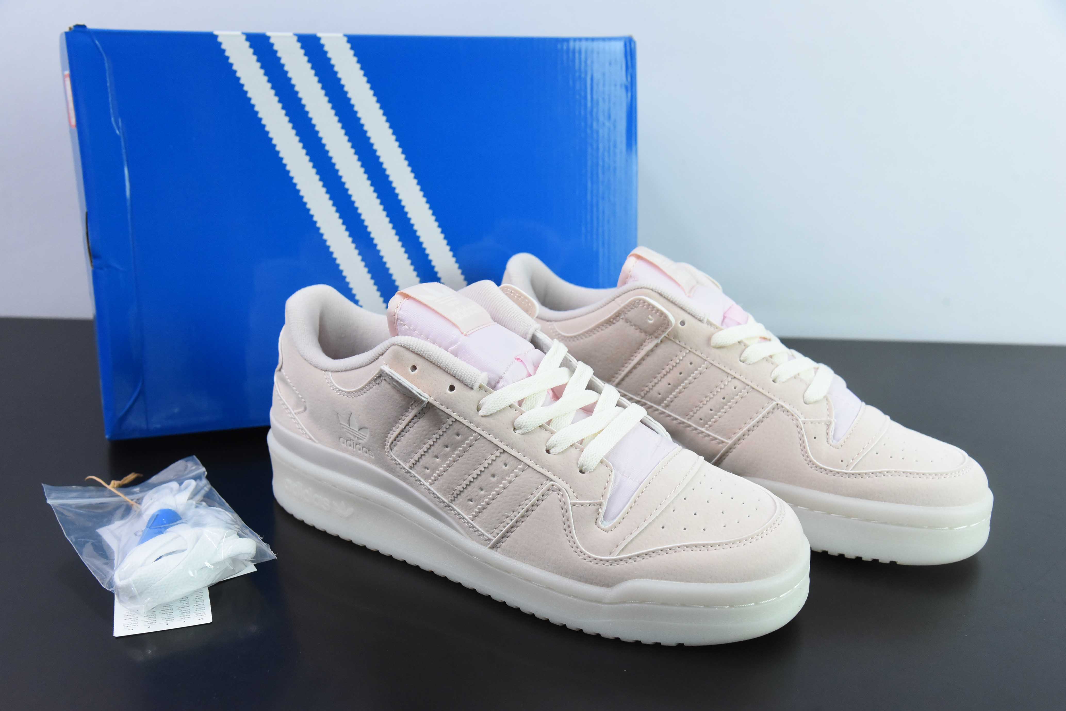 아디다스 포럼 로우 CL 샴록 로우 스테이트 로터스 루트 핑크 클래식 벨크로 레트로 보드 슈즈 아이템 번호: IG3690 사이즈: 36-45