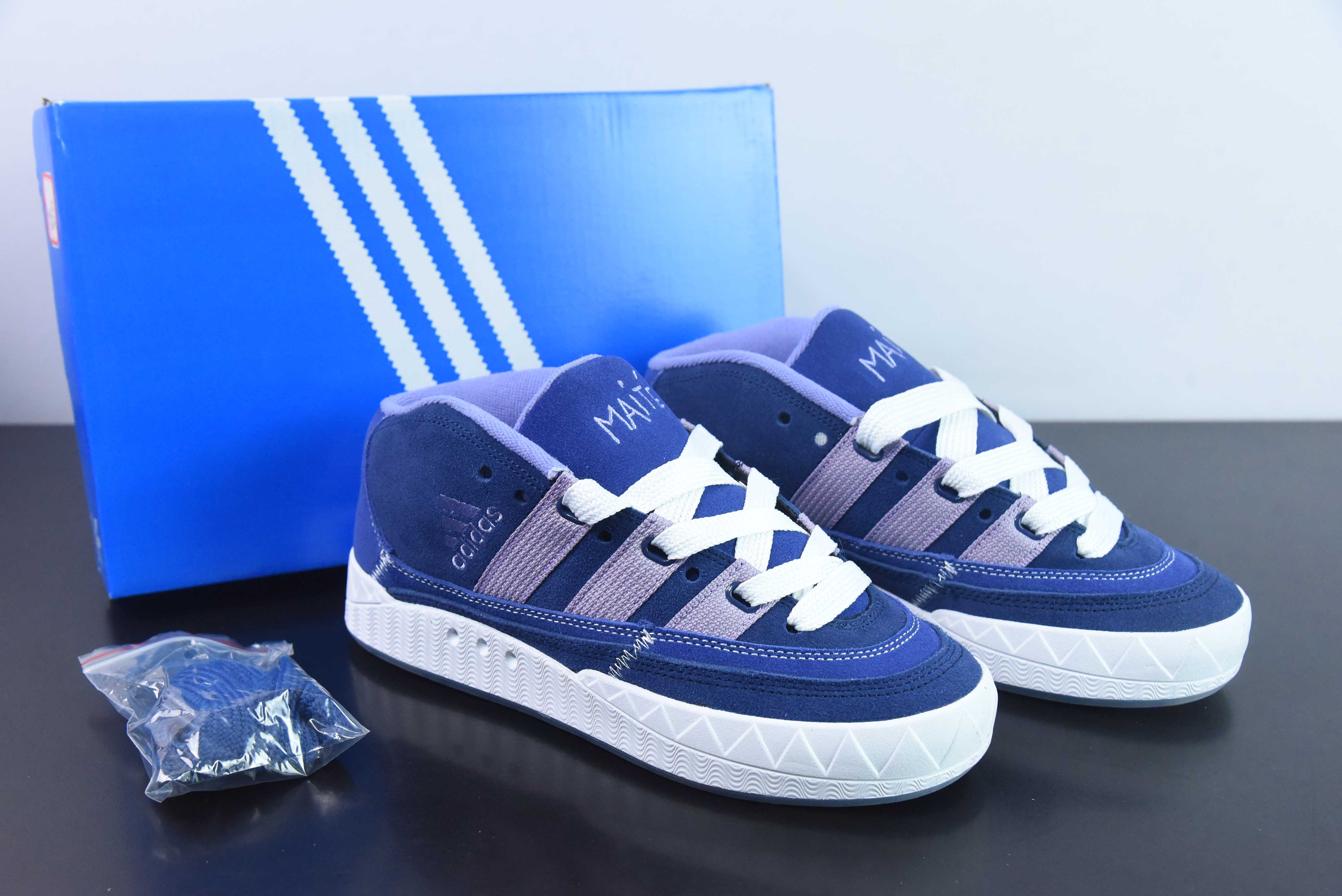 아디다스 오리지널스 아디매틱 미드 매틱 컬렉션 미드 탑 레트로 샤크 브레드 캐주얼 운동 캐주얼 스케이트보드 보드 슈즈 IG8174 사이즈: 35-45