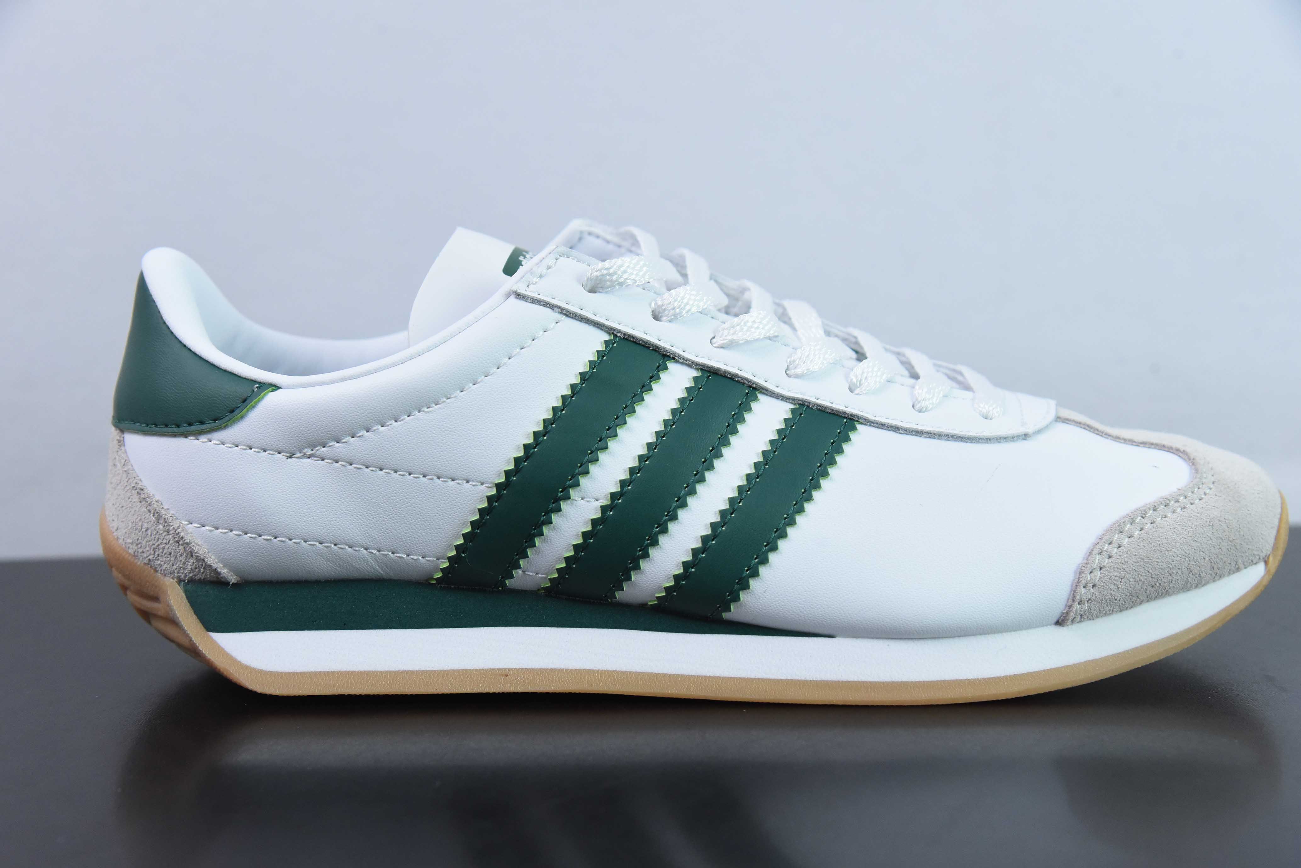 AD 오리지널 컨트리 OG 편안한 논슬립 로우탑 라이프 캐주얼 슈즈 화이트 그린 FZ0013 사이즈: 36-45