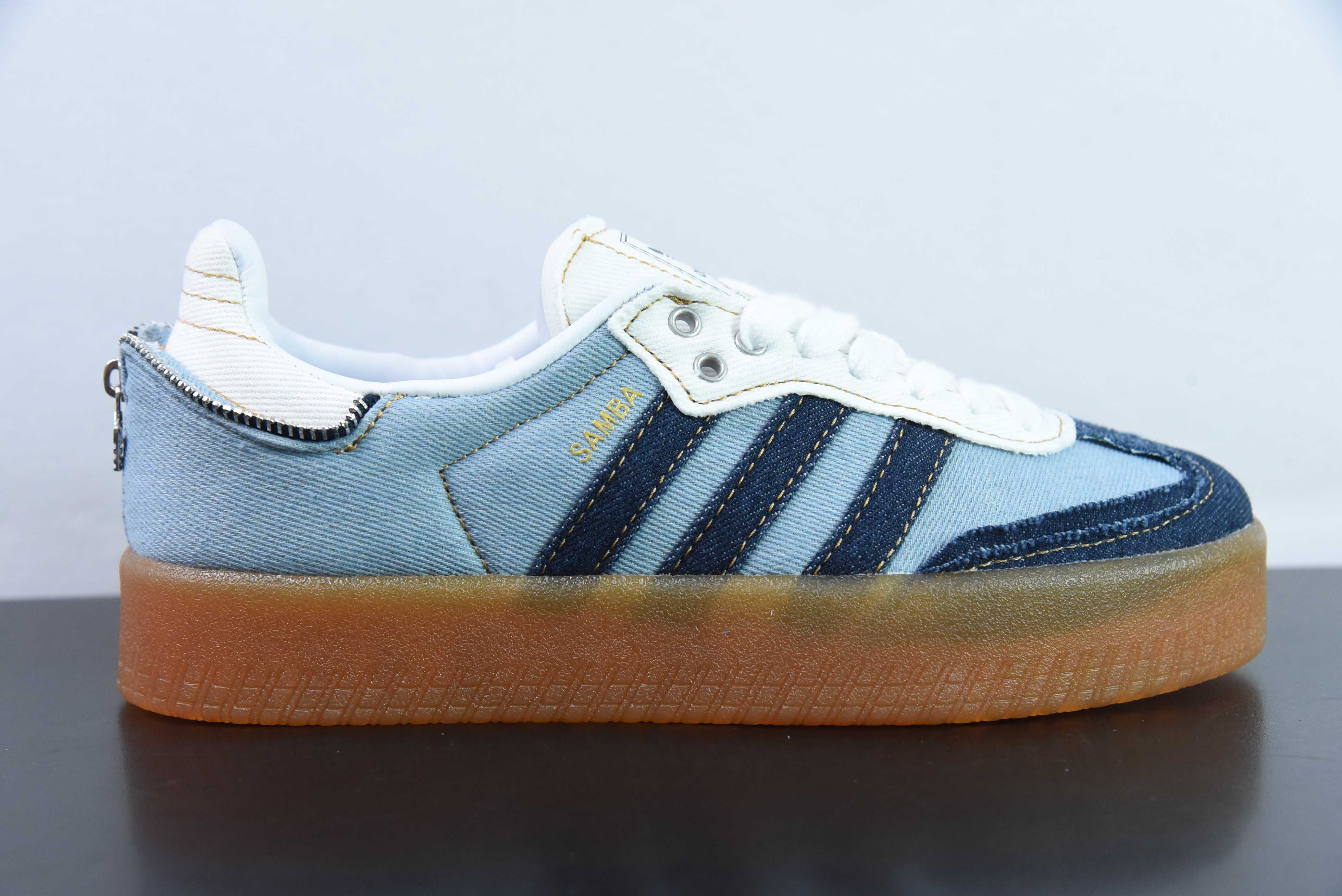 아디다스 오리지널스 삼바 OG 탄닌 데님 래기드 스타일 T-헤드 데님 공동 브랜드 아이템 번호: II0001 사이즈: 36-41