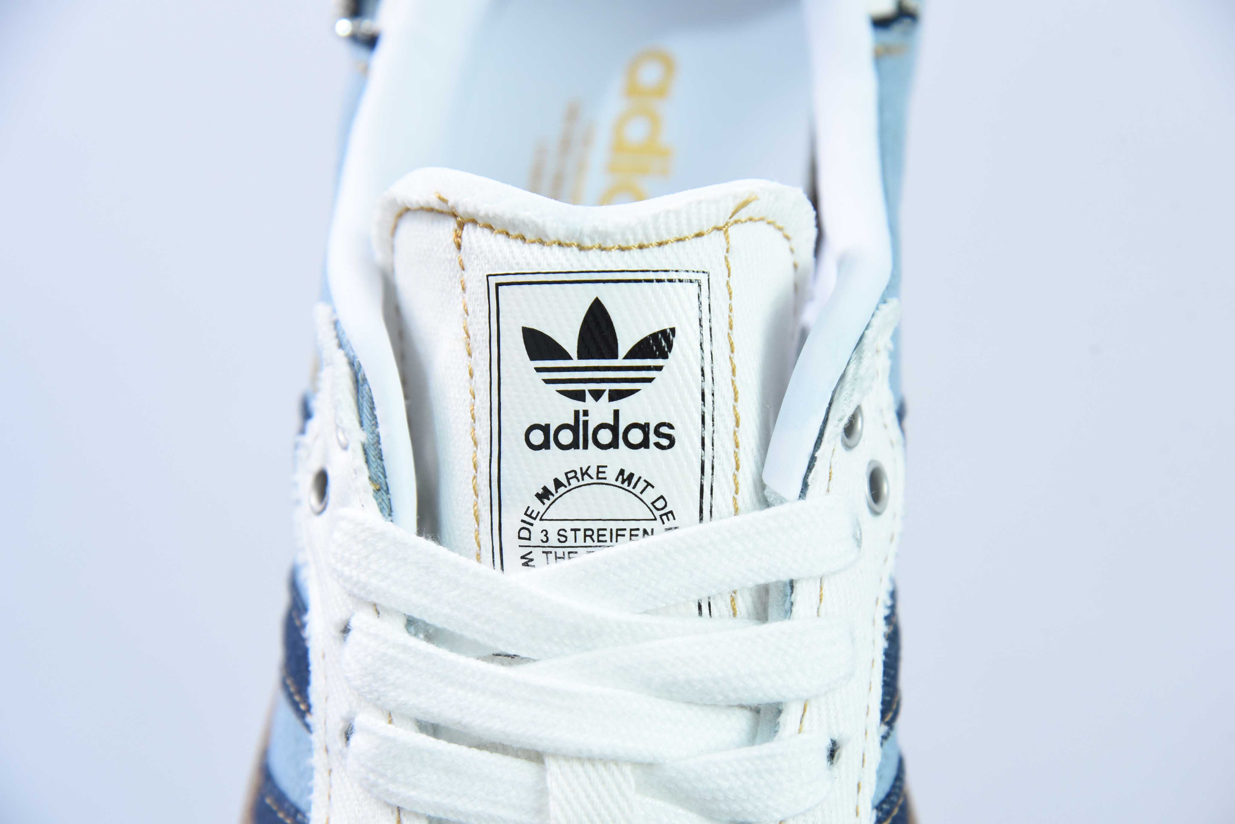 아디다스 오리지널스 삼바 OG 탄닌 데님 래기드 스타일 T-헤드 데님 공동 브랜드 아이템 번호: II0001 사이즈: 36-41