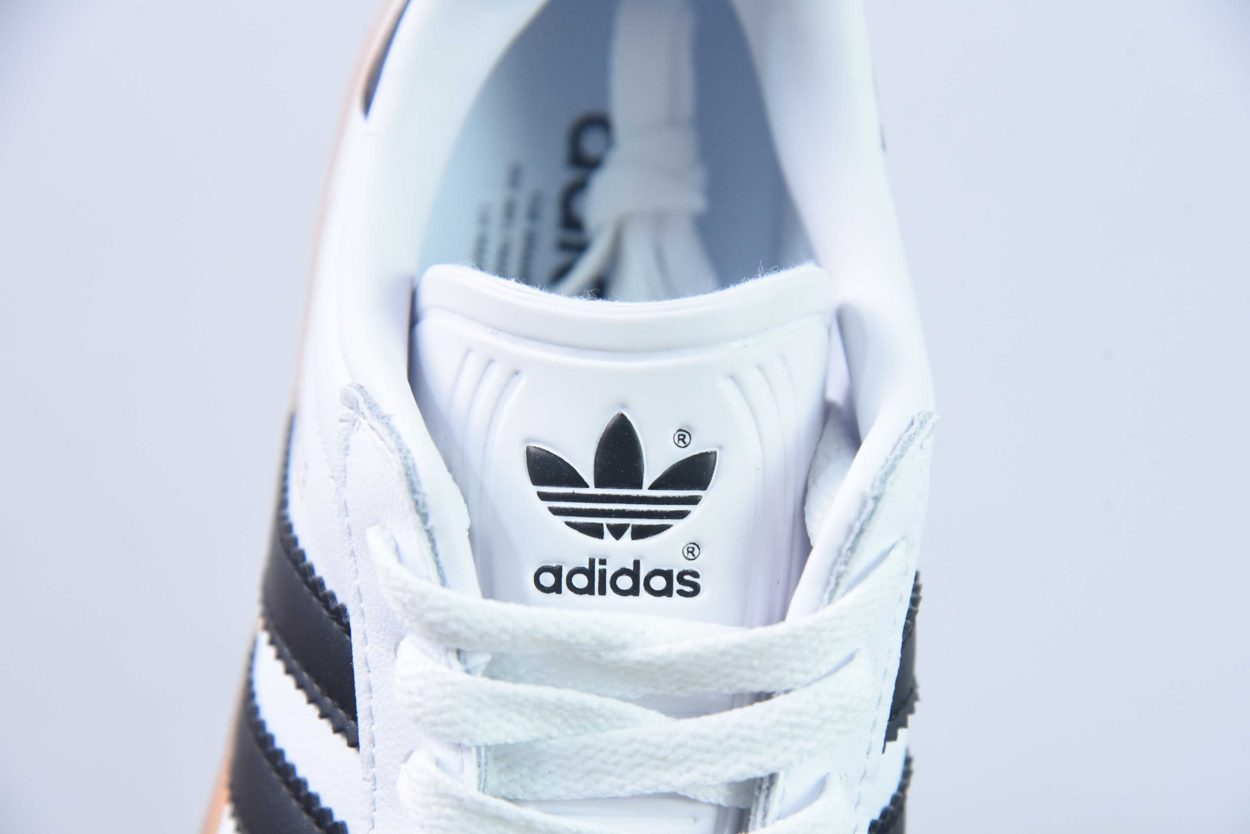 아디다스 아디다스 오리지널스 가젤 90 가젤 90 레플리카 컬렉션 빈티지 다목적 독일 트레이닝 스타일 로우탑 캐주얼 스니커즈 가죽 화이트 블랙 검 솔 IG...7 사이즈: 36-45