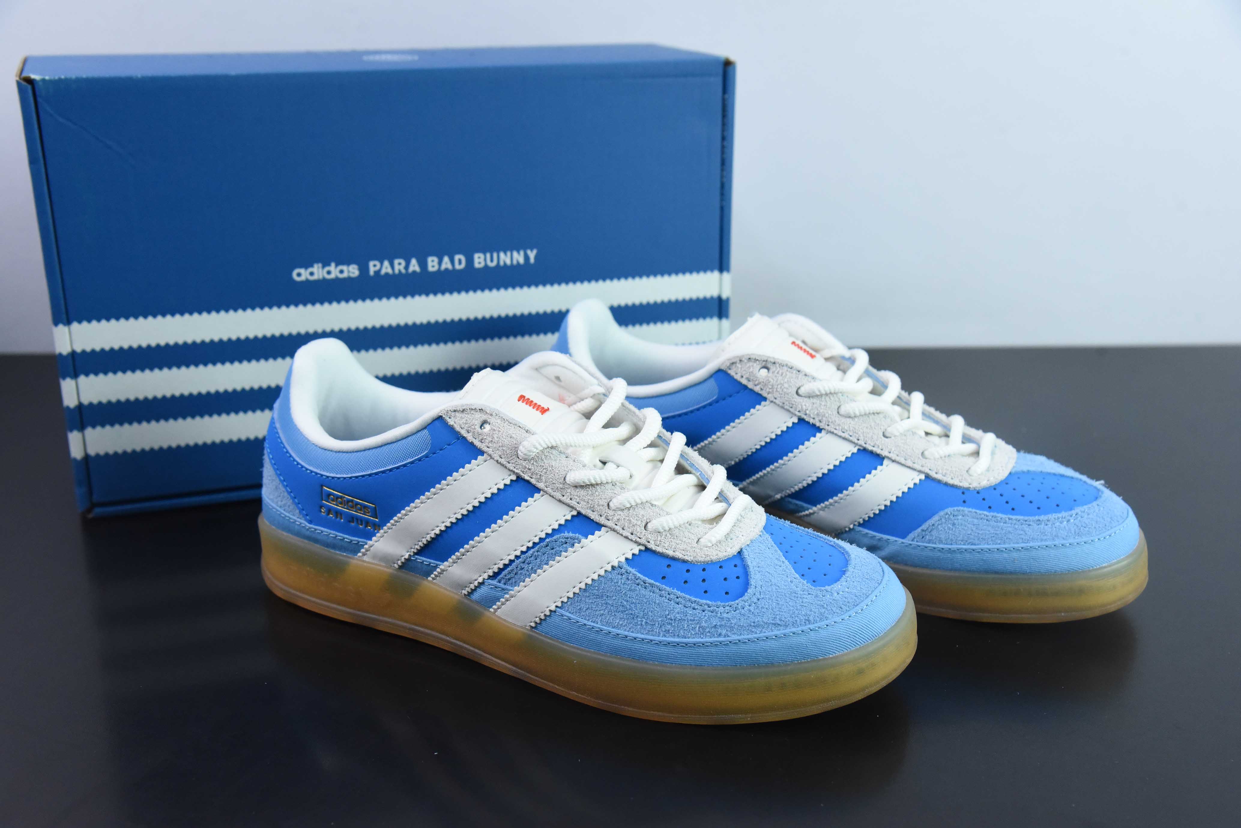 배드버니 X 아디다스 오리지널스 가젤 인도어 조인트 시리즈 상품 번호: IF9734 사이즈: 35-45