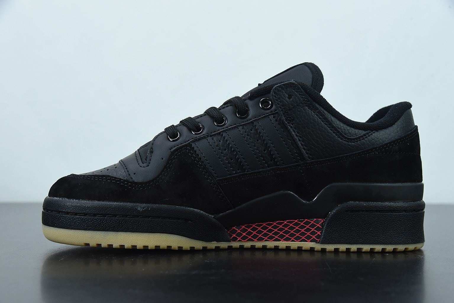 AD 오리지널스 포럼 로우 퓨어 블랙 독점 풀 헤드 레이어 버전 오리지널 데이터 독점 2세대 프라이빗 몰드 아웃솔 상품 번호 FY7999 사이즈: 36-44