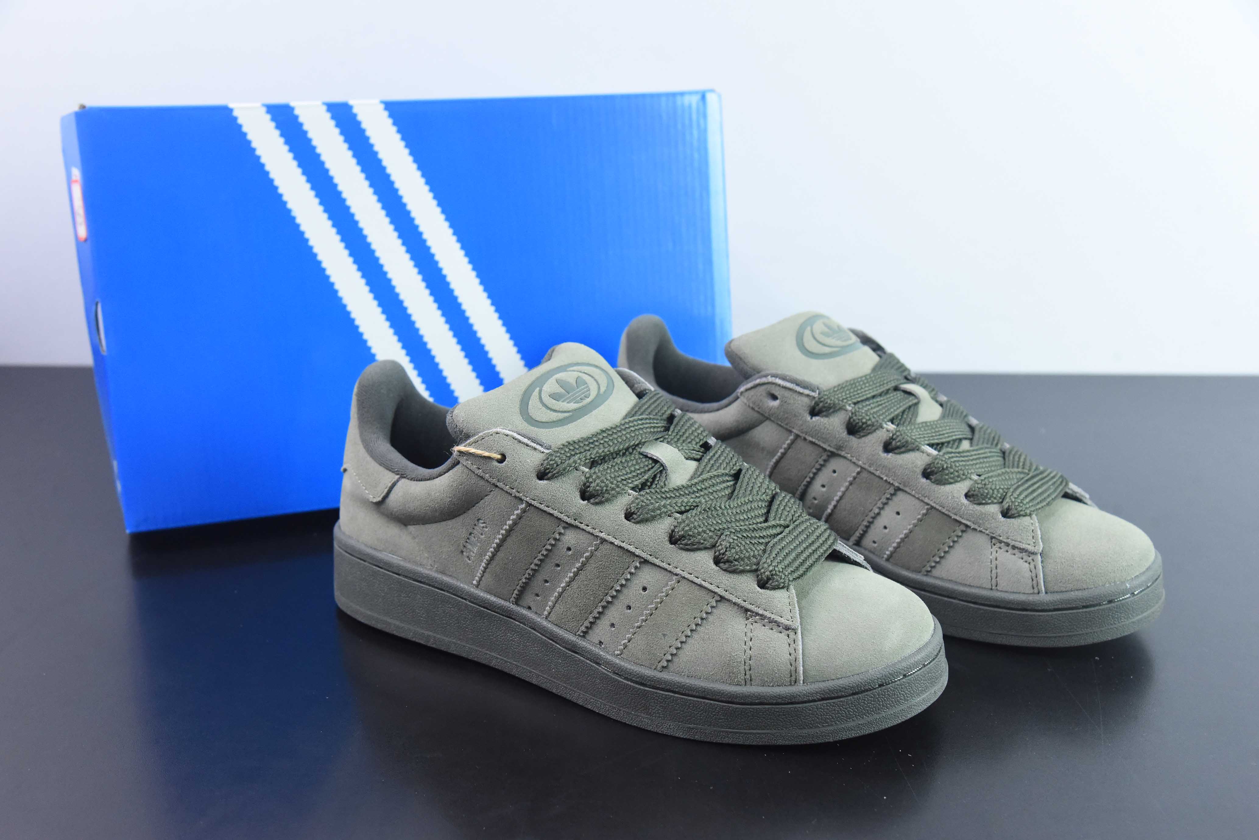 아디다스 아디다스 캠퍼스 00S 공식 아이템: ID3424 사이즈: 36-45 샴록 캠퍼스 캐주얼 보드 슈즈 QC 라벨 클래식 화이트 커플 보드 슈즈