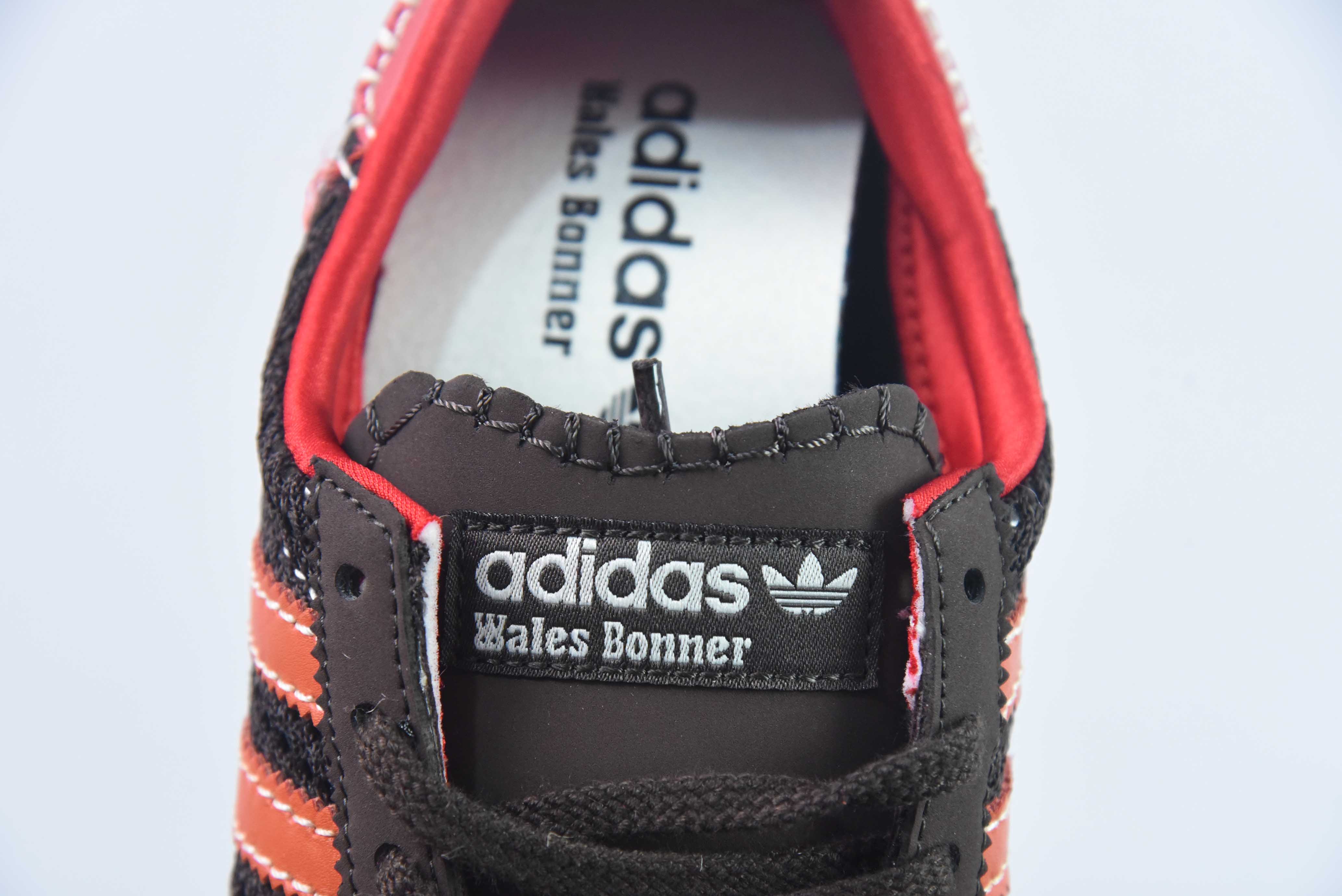 웨일즈 보너 x 아디다스 아디다스 SL72 니트 브라운 니트 슈즈 공동 브랜드 다크 브라운 오렌지 레드 IE1664 사이즈: 36-45