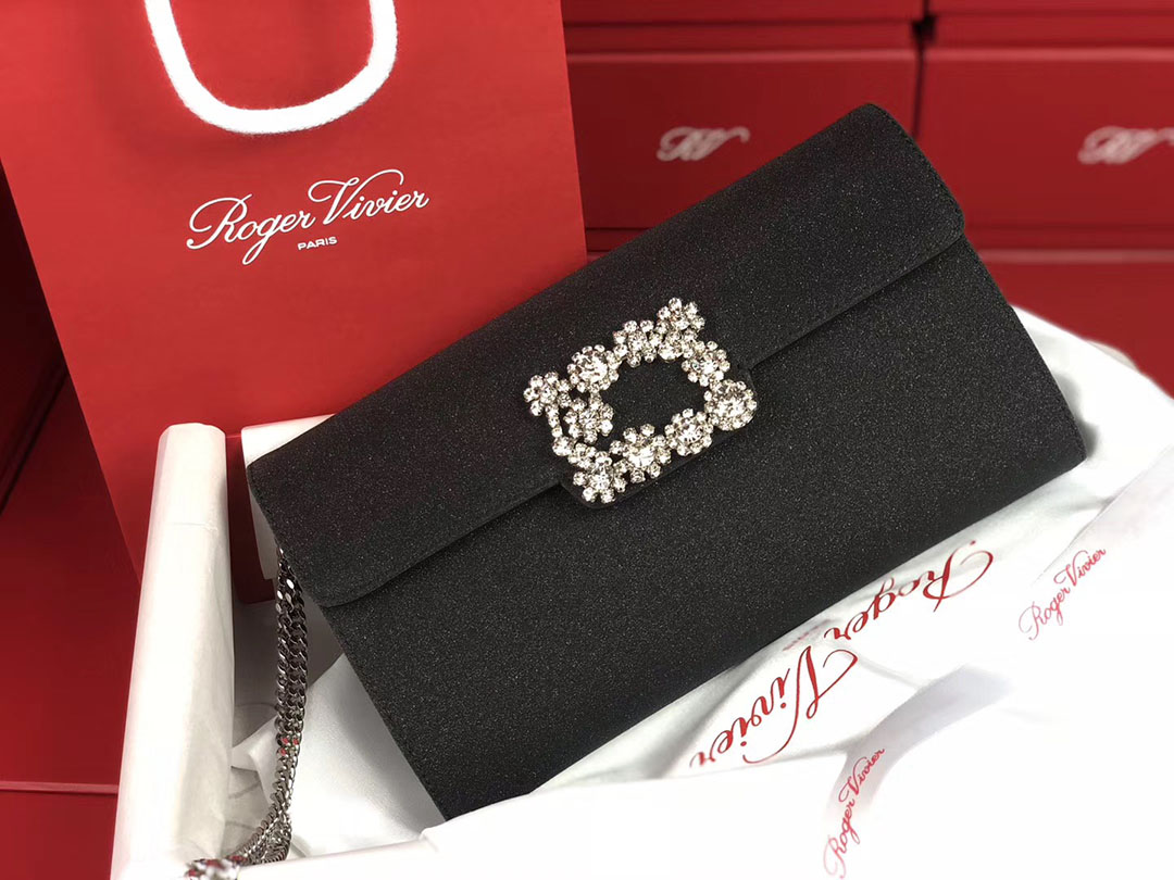 로저비비에 플라워 펄 클러치&숄더 24CM R30440