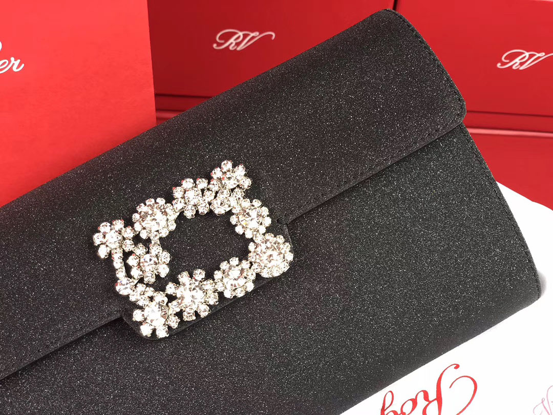 로저비비에 플라워 펄 클러치&숄더 24CM R30440