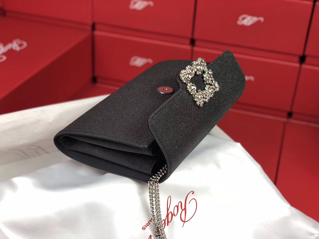 로저비비에 플라워 펄 클러치&숄더 24CM R30440