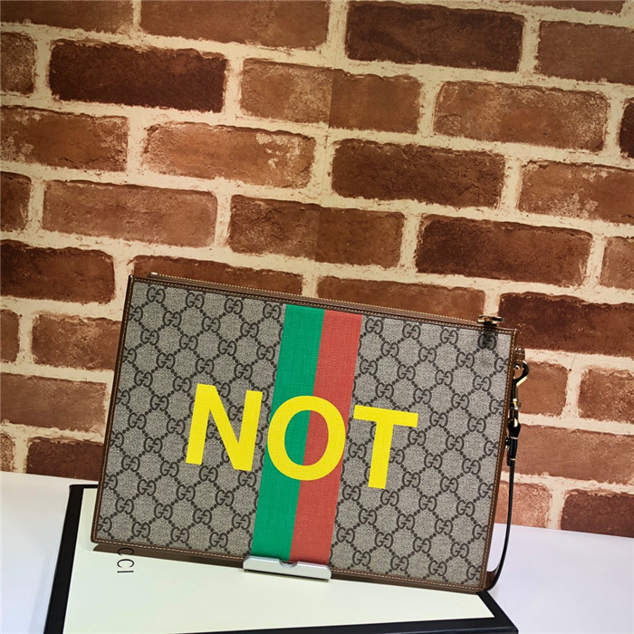 GUCCI 구찌 Fake Not 프린트 클러치 636171 2020/신상
