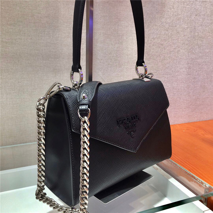 Prada 프라다 모노크롬 사피아노 가죽백