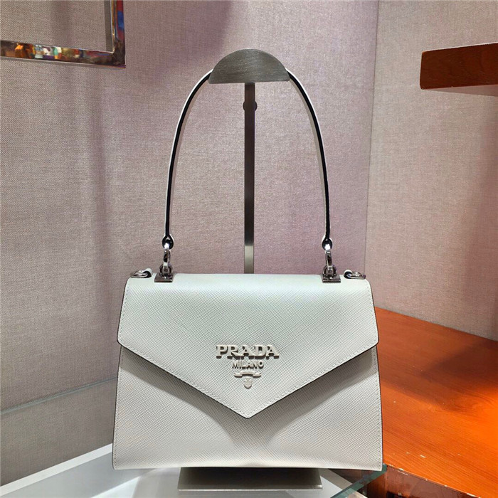 Prada 프라다 모노크롬 사피아노 가죽백