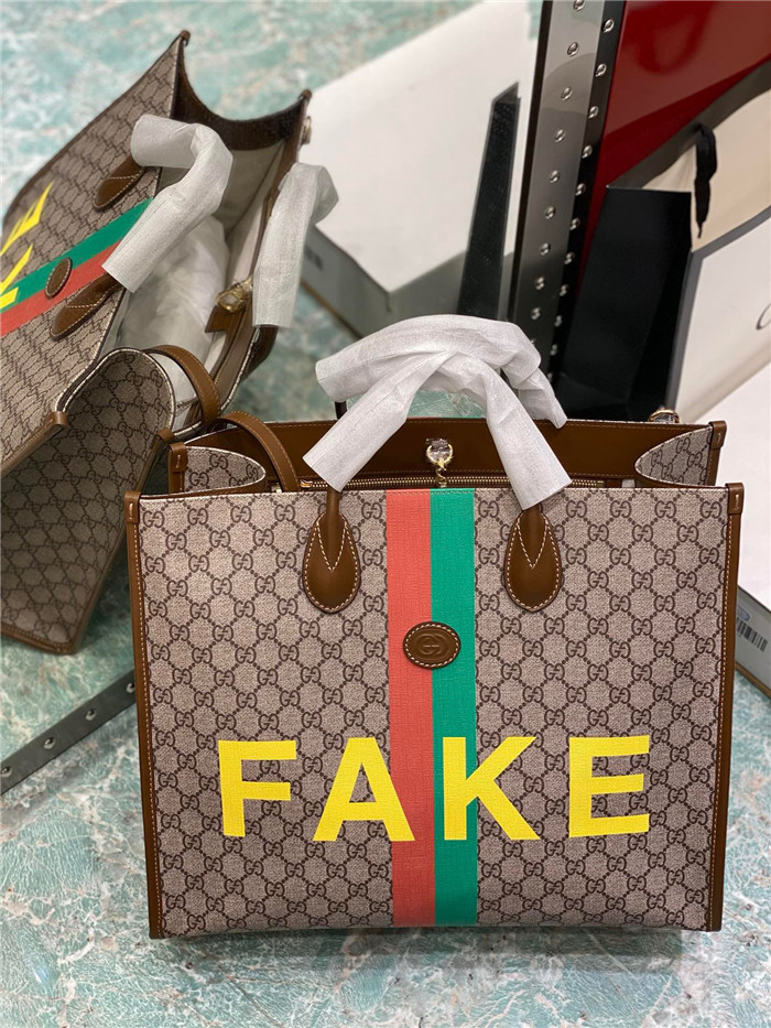 GUCCI 구찌 페이크낫 프린트 라지 토트백 630353 2020/신상