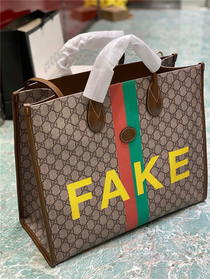 GUCCI 구찌 페이크낫 프린트 라지 토트백 630353 2020/신상
