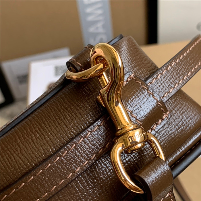 GUCCI 구찌 GG 수프림 캔버스 클래스프 사각 미니백 614368 신상