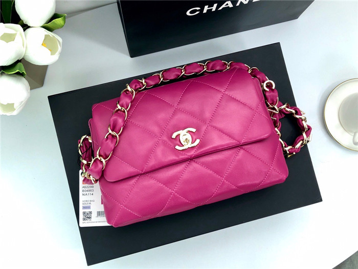 chanel 샤넬 램스킨 퀄팅 스몰 플랩 백