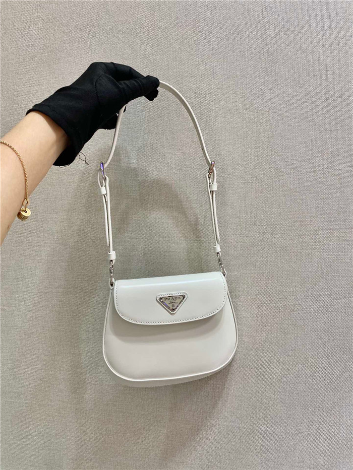 PRADA 프라다 미니 클레오 브러시드 가죽 숄더백 1BH188