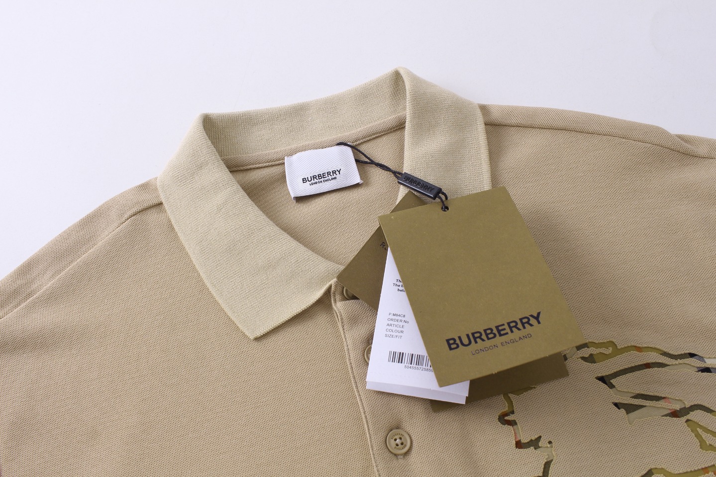 BBR체크이퀘스트리얼로고비즈코튼라펠0LO셔츠