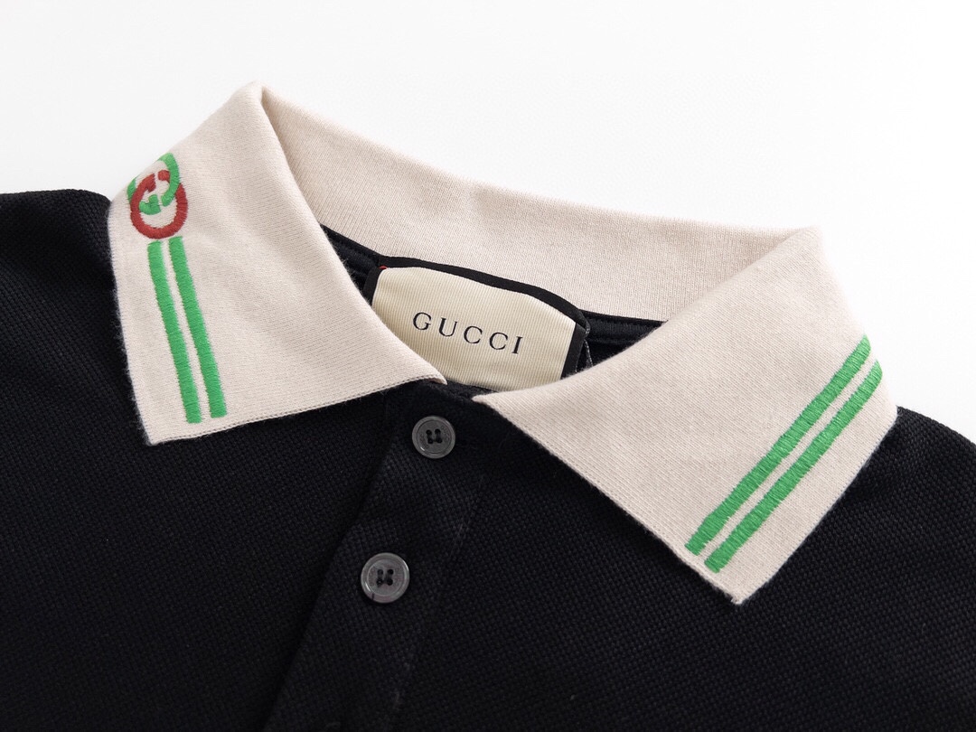 GUCCI 구찌칼라프릭로고폴로셔츠반팔