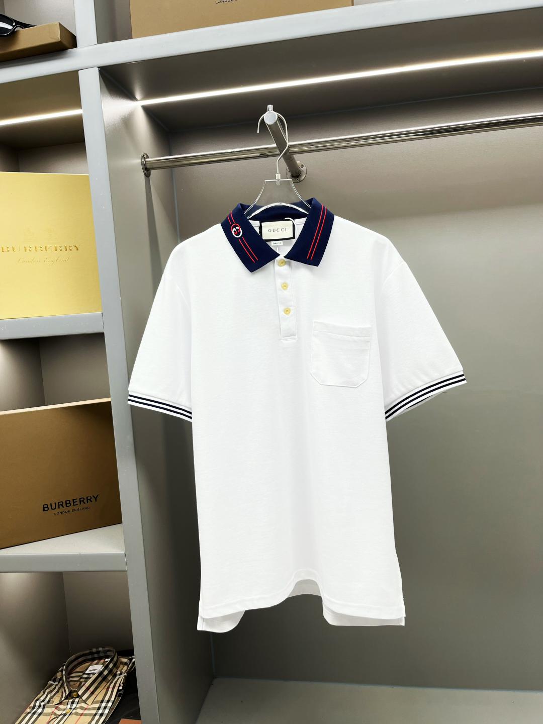 GUCCⅠ위브벨트뉴폴로셔츠