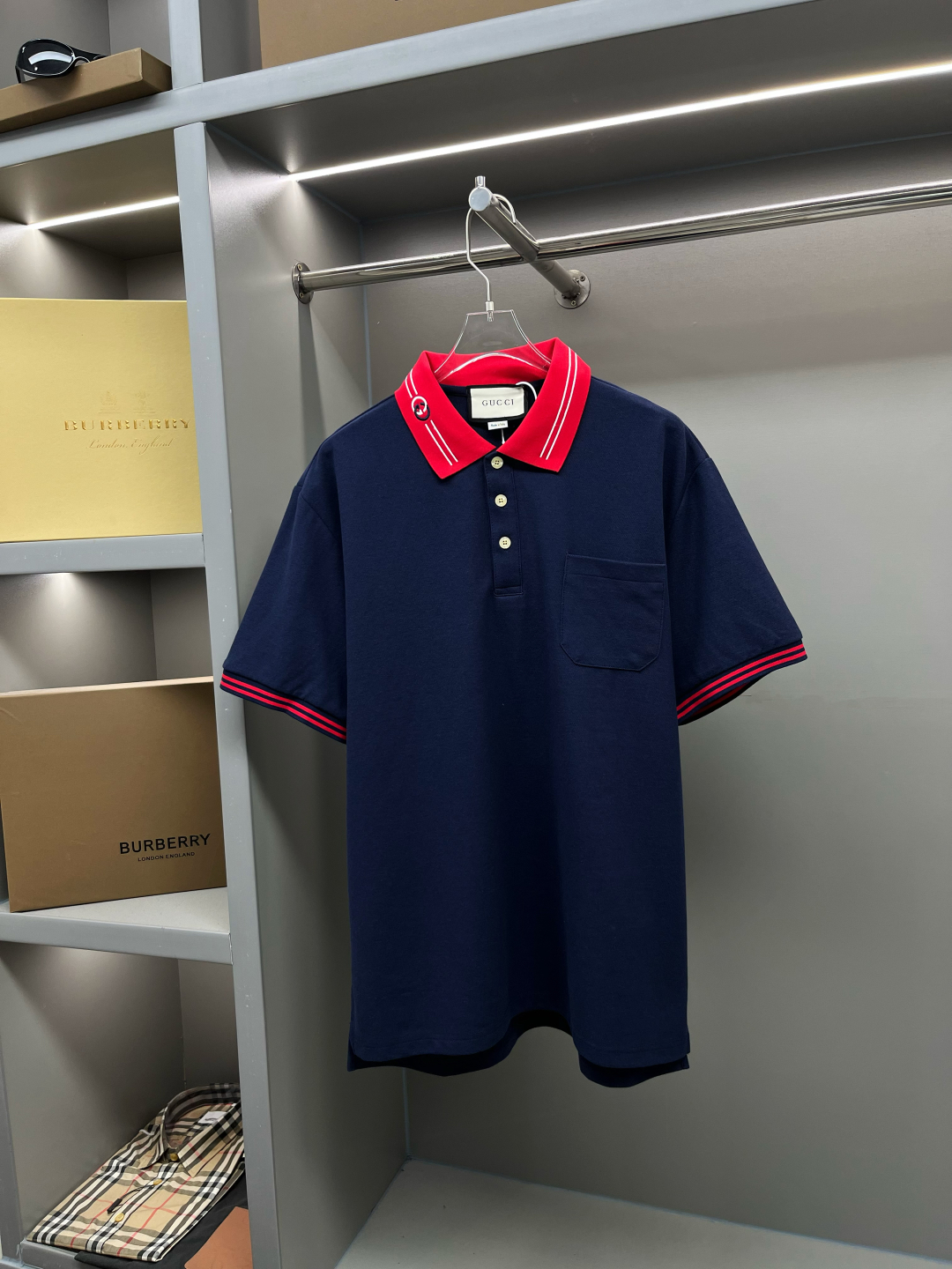 GUCCⅠ위브벨트뉴폴로셔츠