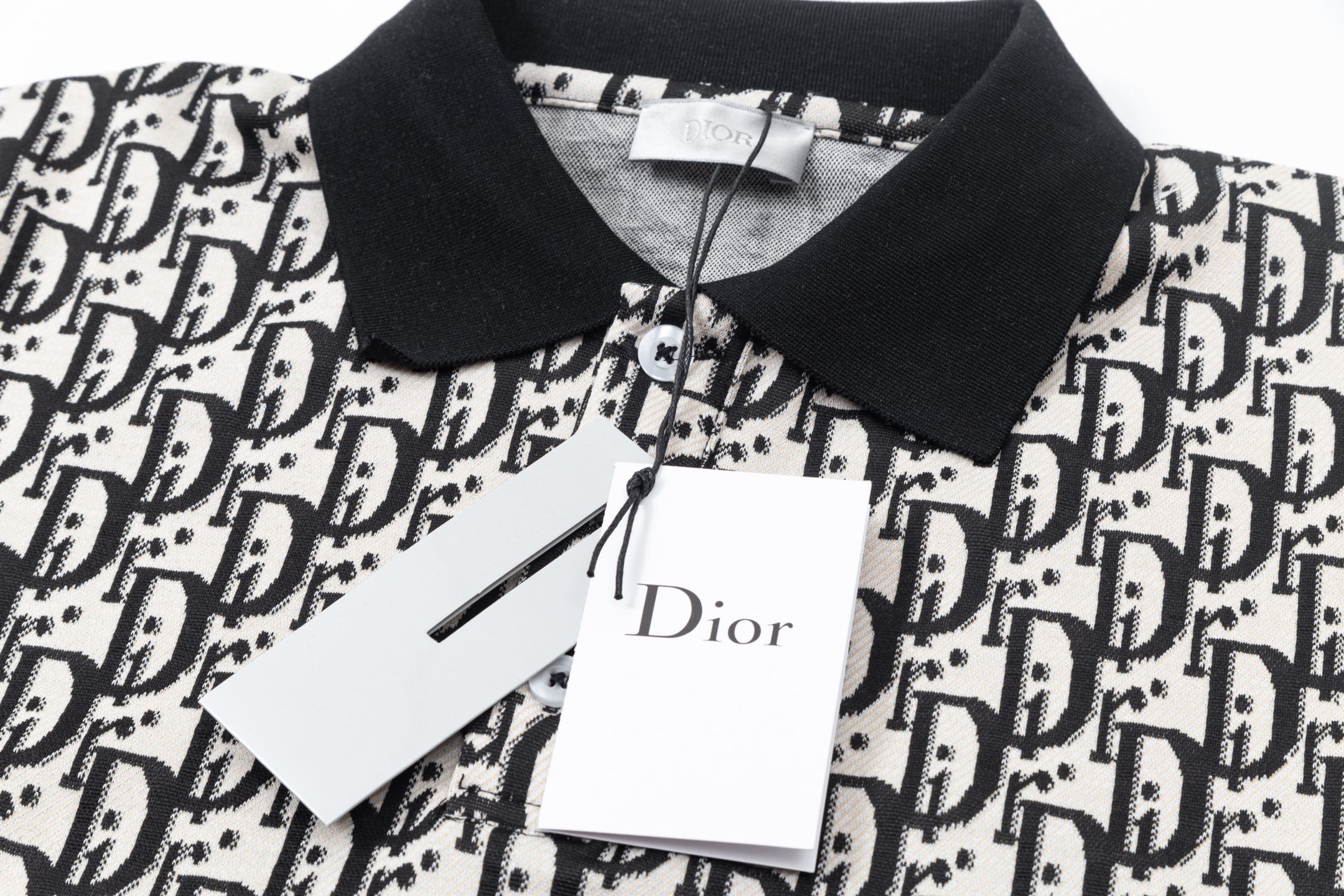 PRADA프라다PRD23SS블루화이트스트라이프반팔니트폴로셔츠