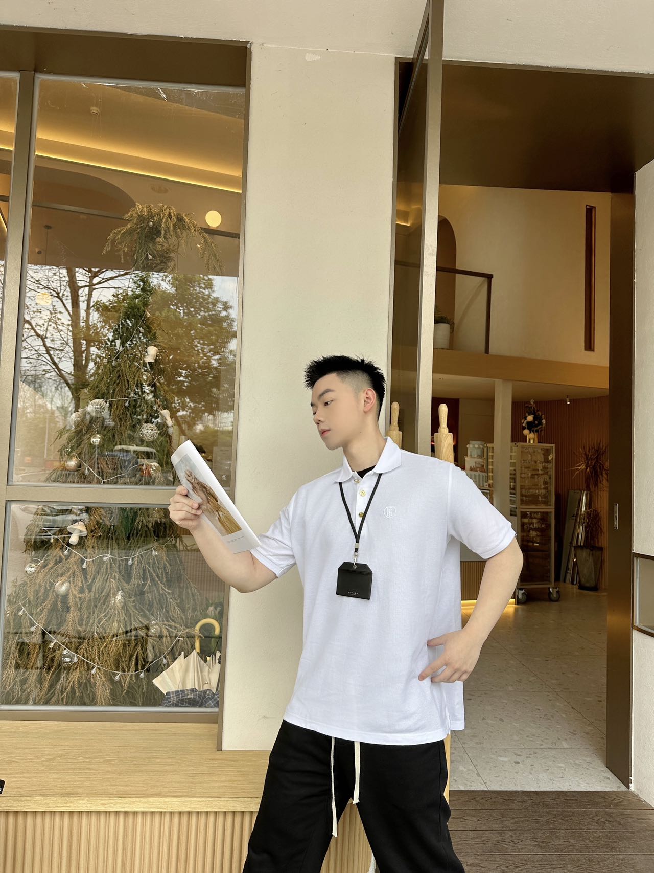 TB2025뉴트로레터링반팔폴로셔츠