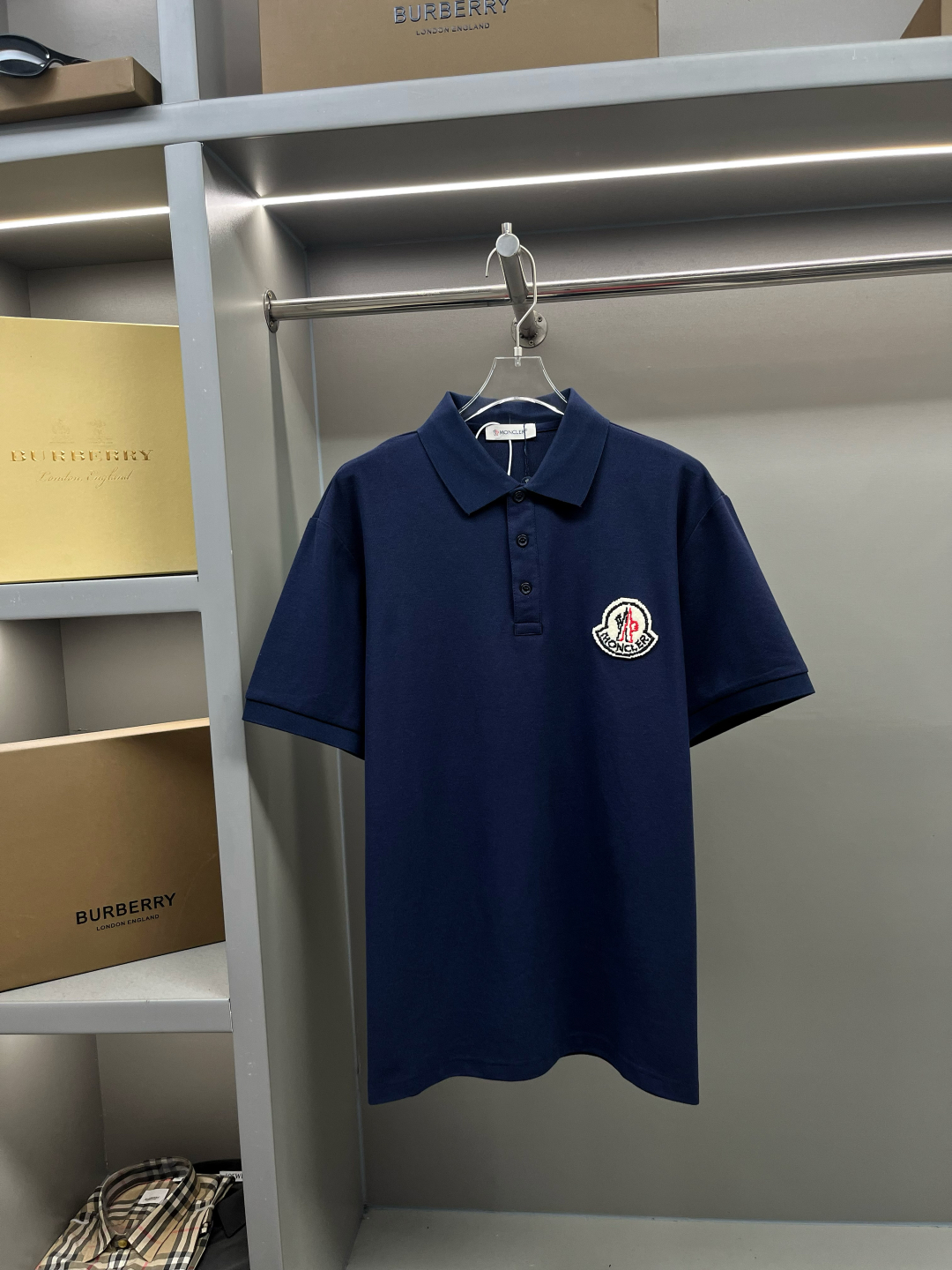 버버리버버리BBR골드버클로고문신