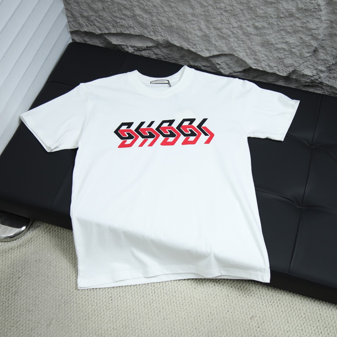 2025SS 봄 신상 구찌/구찌 라운드넥 반팔 티셔츠 모델넘버: GUC009